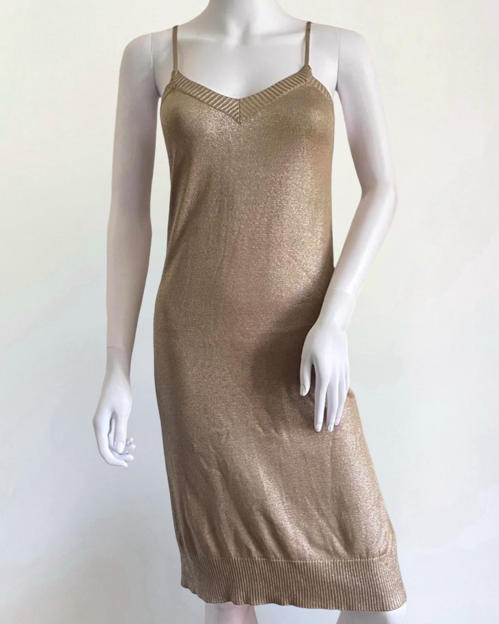 Hermès by Martin Margiela Silk Knit Slip Dress, c. 1990s