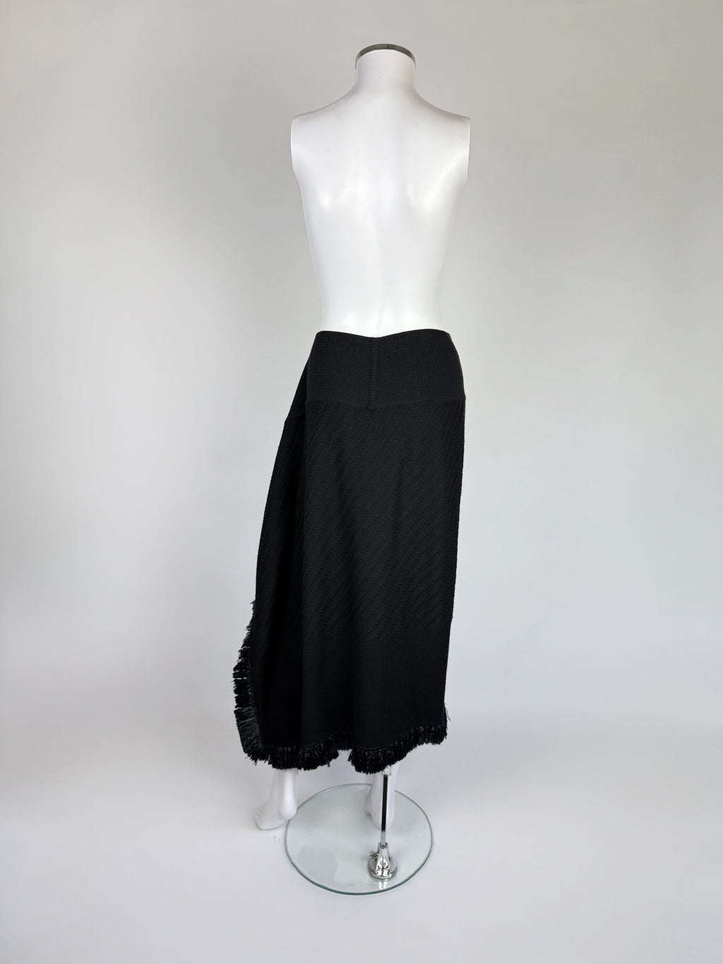 John Galliano Wool Fringed Skirt, FW 1999