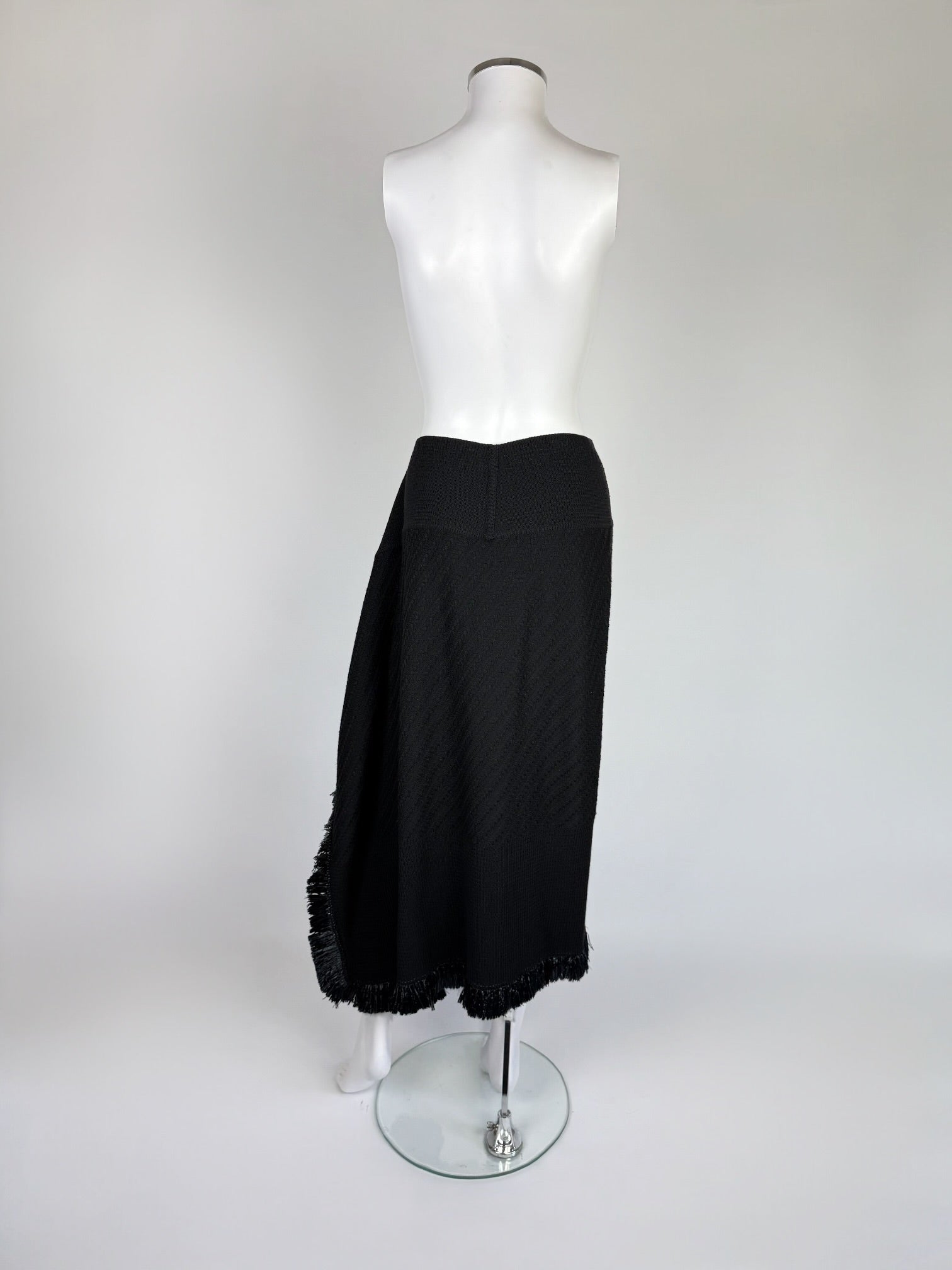 John Galliano Wool Fringed Skirt, FW 1999