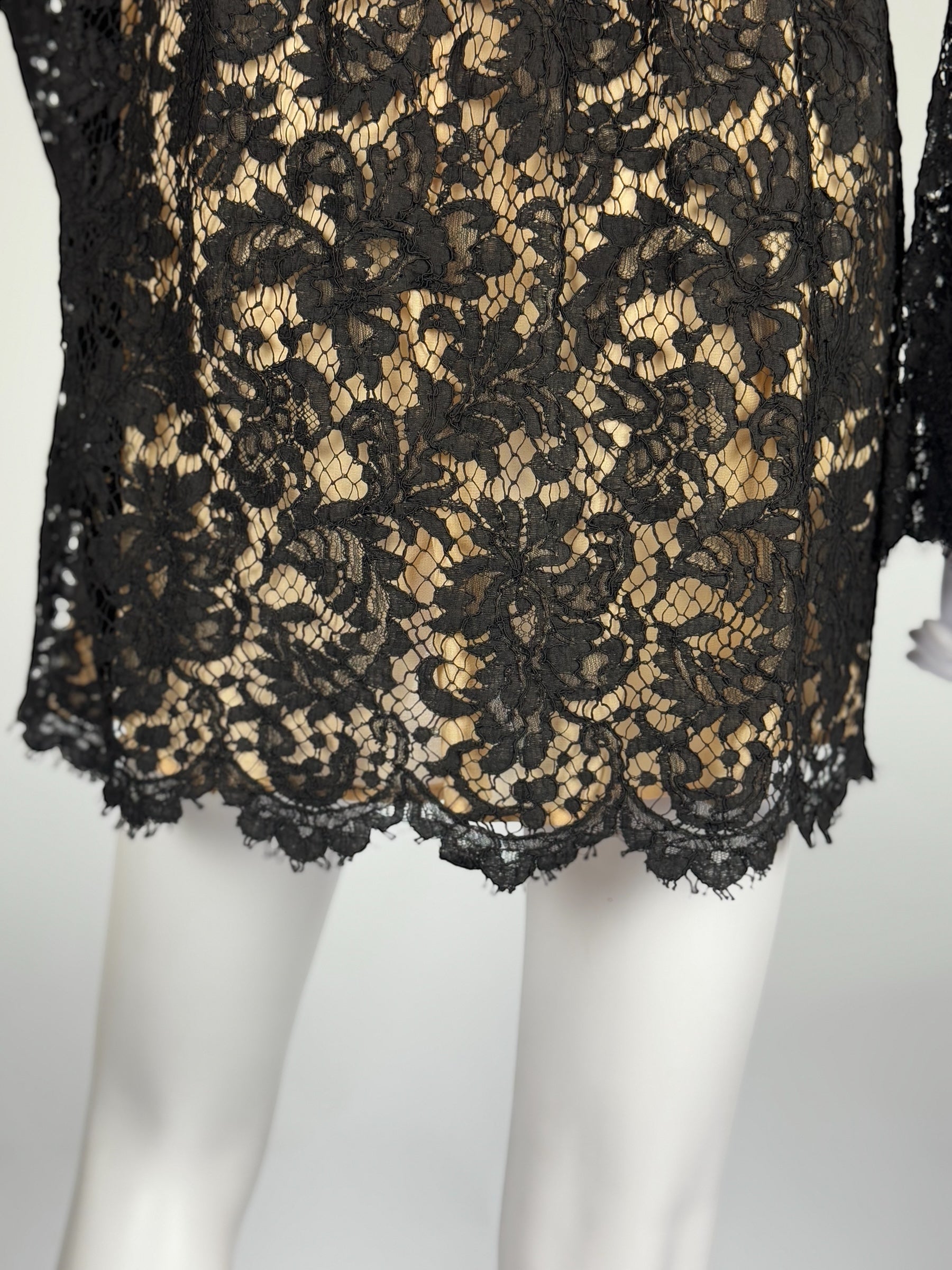Gucci by Tom Ford Black Lace Babydoll Dress, SS 1996