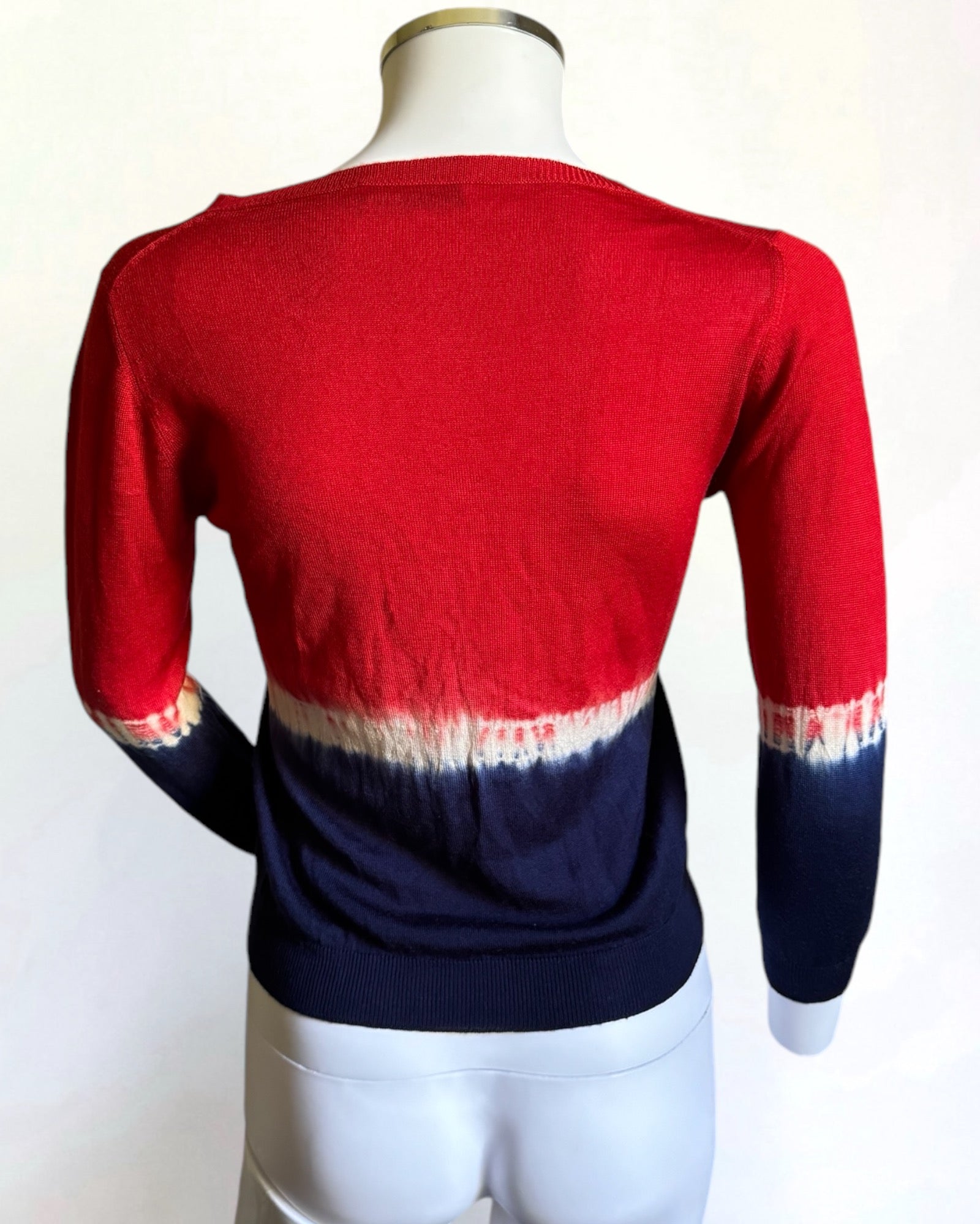 Prada Tie Dye Silk Wool Cardigan, SS 2004
