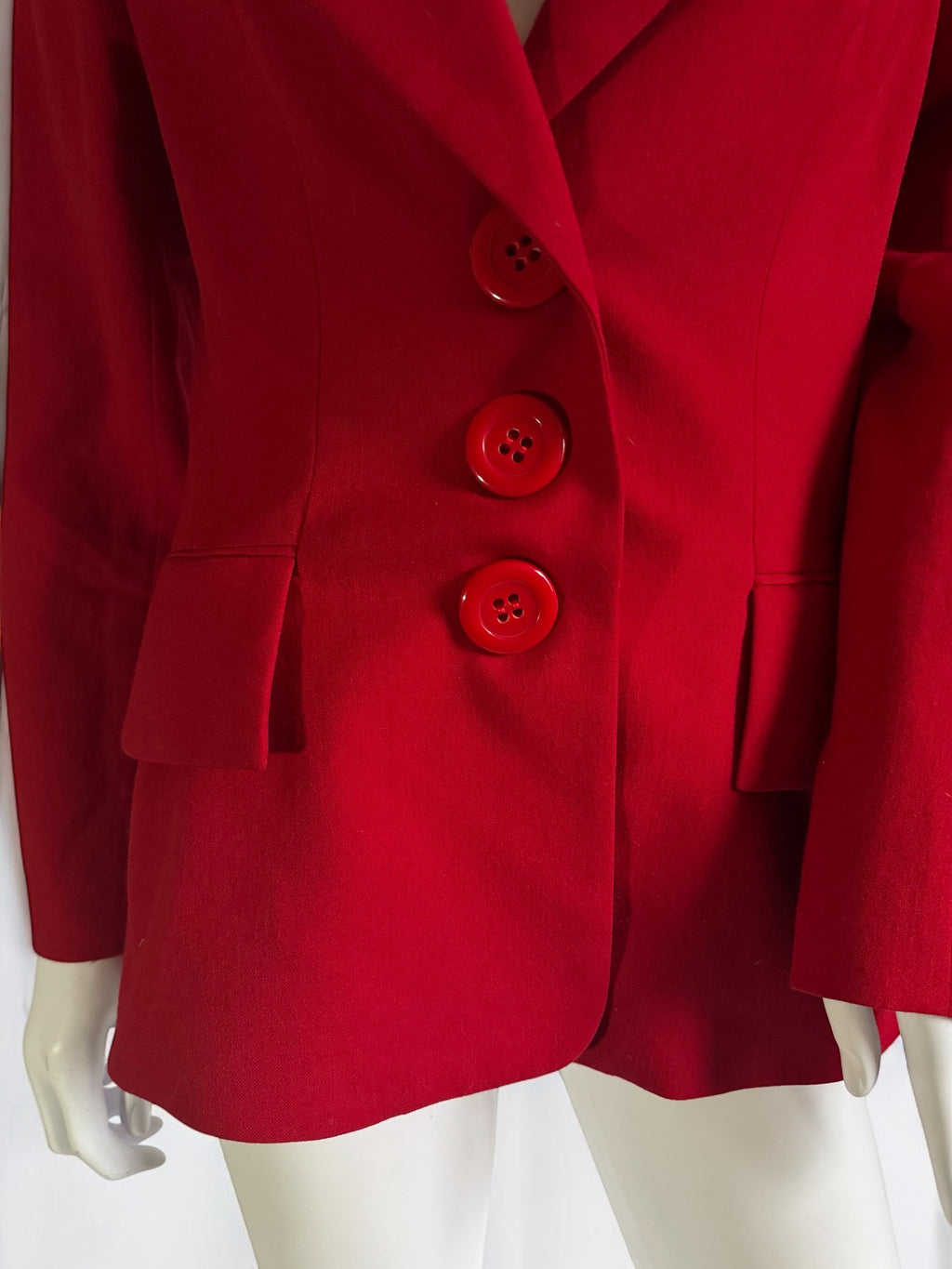 Christian Dior by Gianfranco Ferré Red Wool Blazer, FW 1996