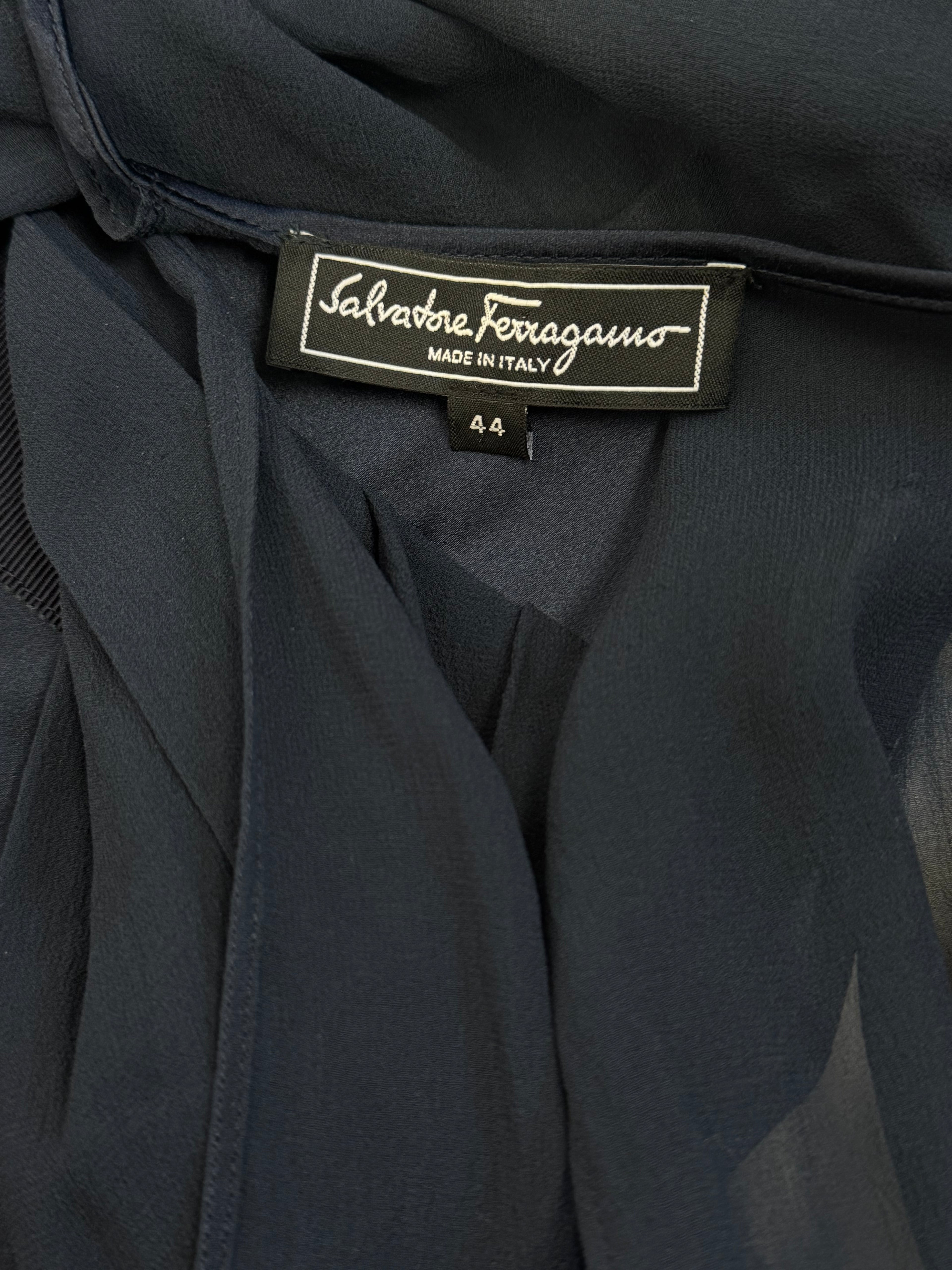 Salvatore Ferragamo Silk Cocktail Dress, c. 2000s