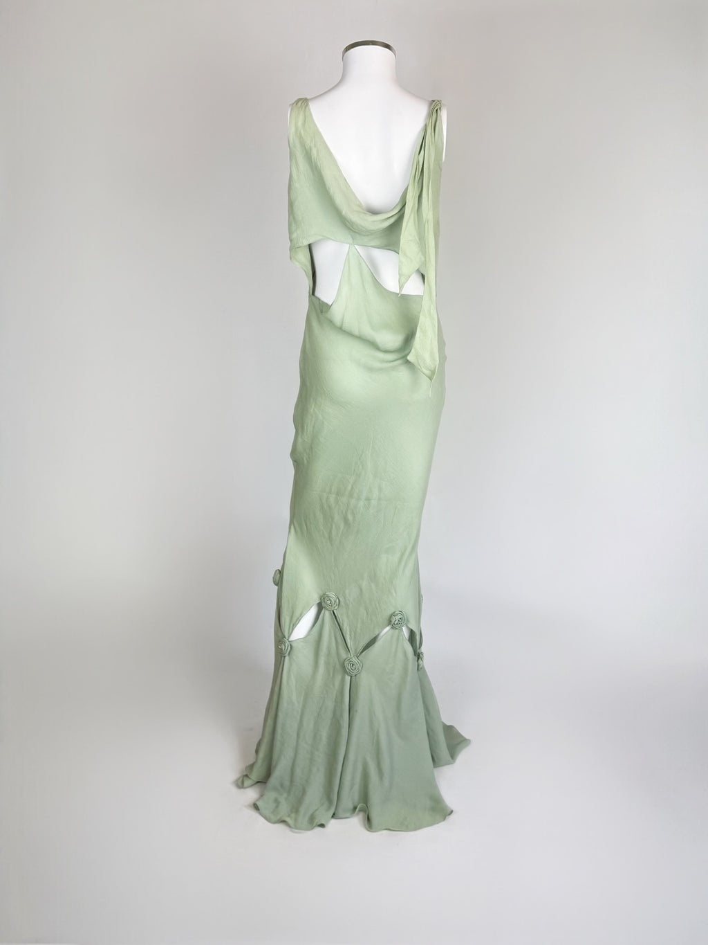 Maria Grachvogel Seafoam Green Silk Gown, c. 2006