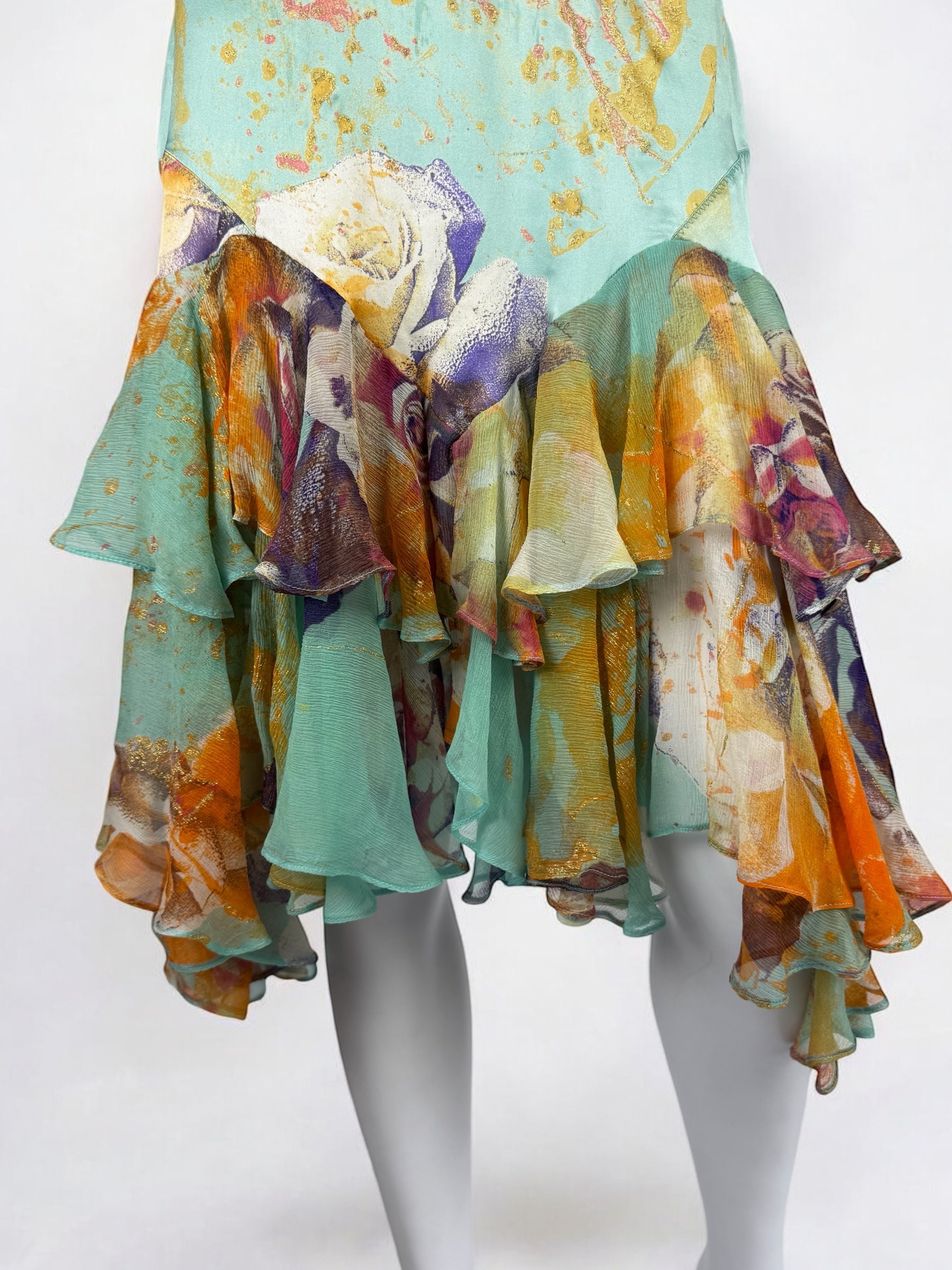 Just Cavalli Silk Floral Dress, c. 2004