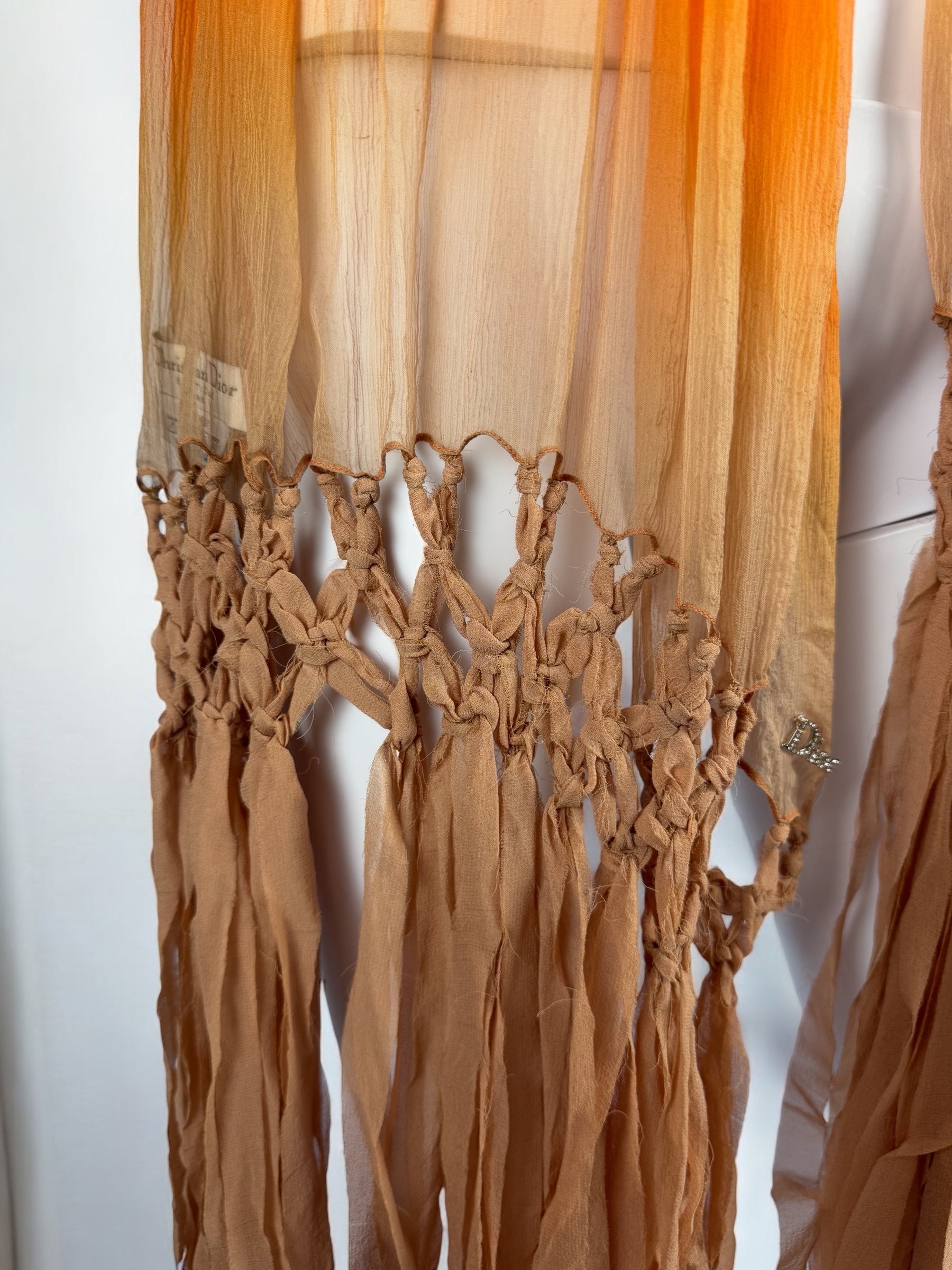 Christian Dior by John Galliano Silk Ombré Scarf, SS 2006