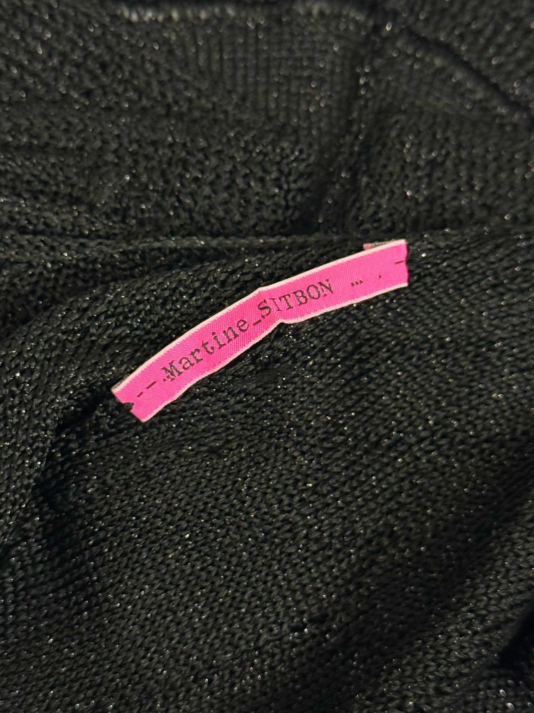 Martine Sitbon Black Knit Mini Dress, SS 1997