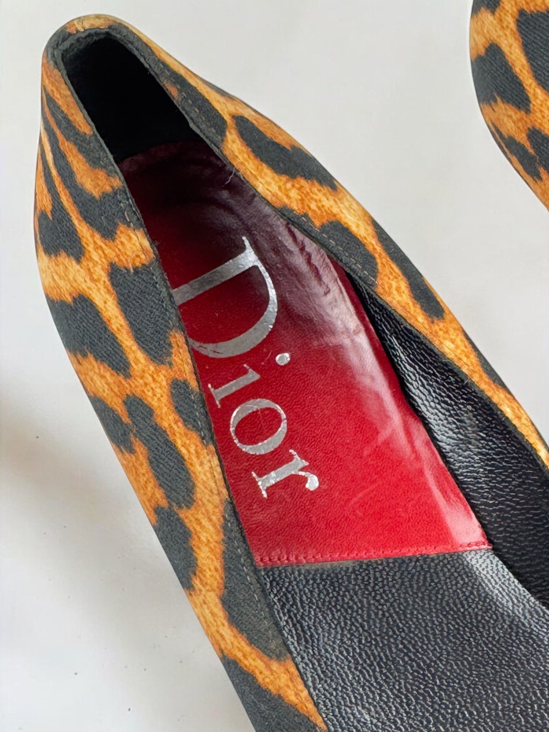 Christian Dior by John Galliano Leopard “I Love Dior” Ballerinas, 2000s