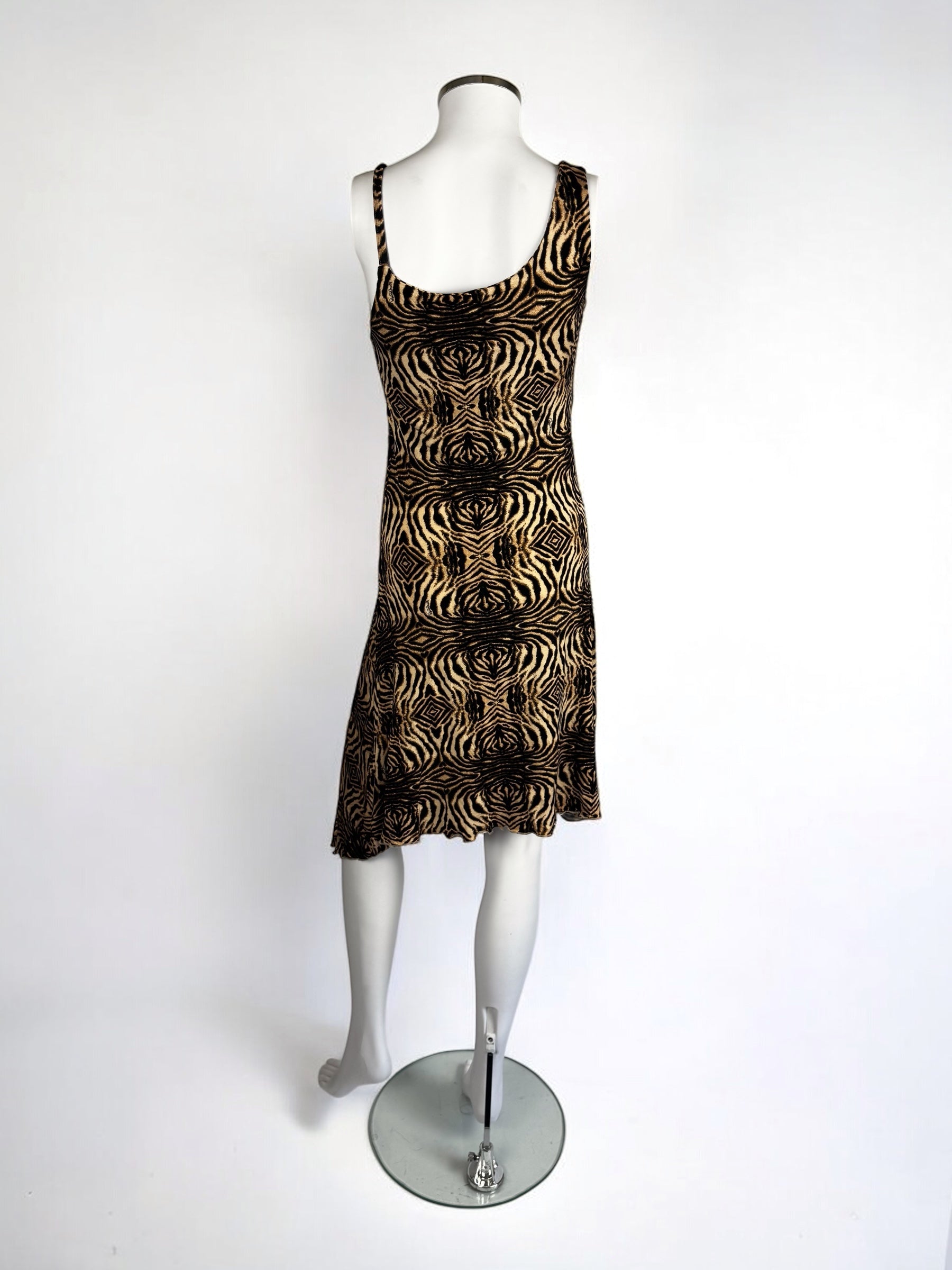 Roberto Cavalli Abstract Animal Print Dress, 2006