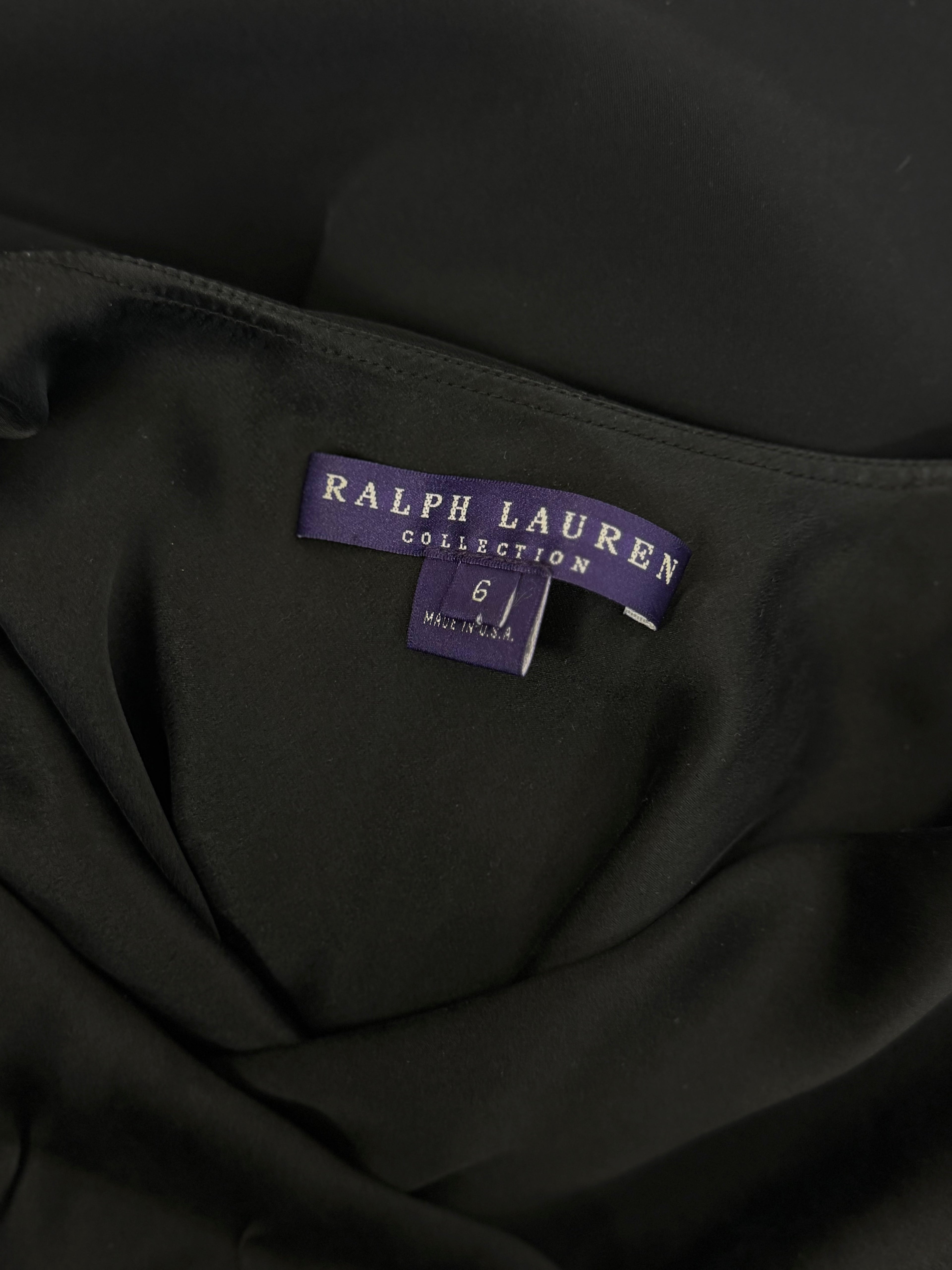 Ralph Lauren Silk Leather Strap Gown, FW 2001