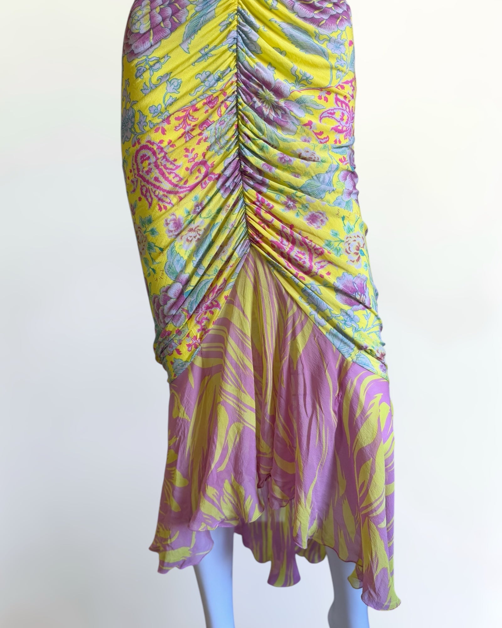 Emanuel Ungaro Multicolour Floral Dress, c. 2000s