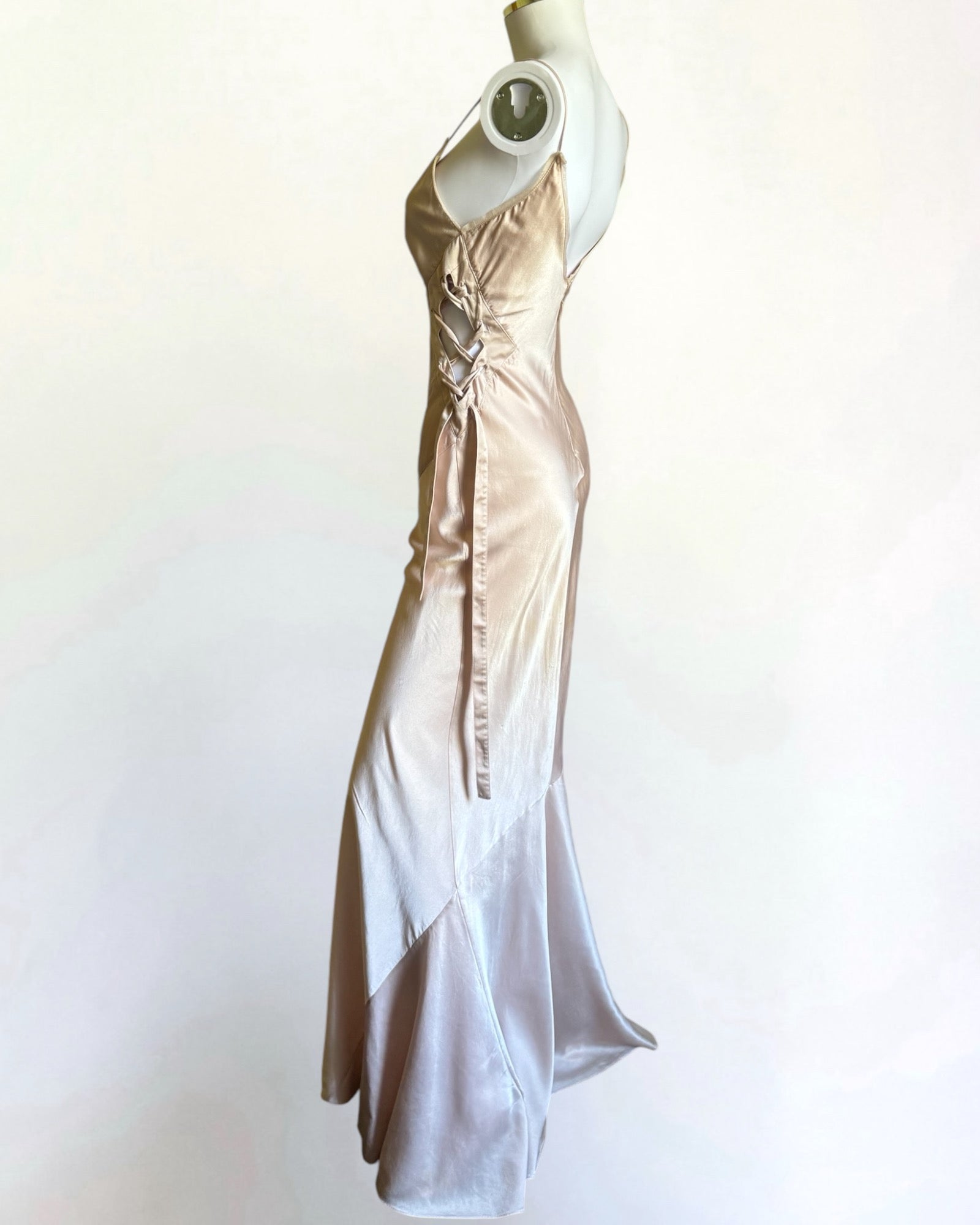 Roberto Cavalli Silk Satin Gown, c. 2004
