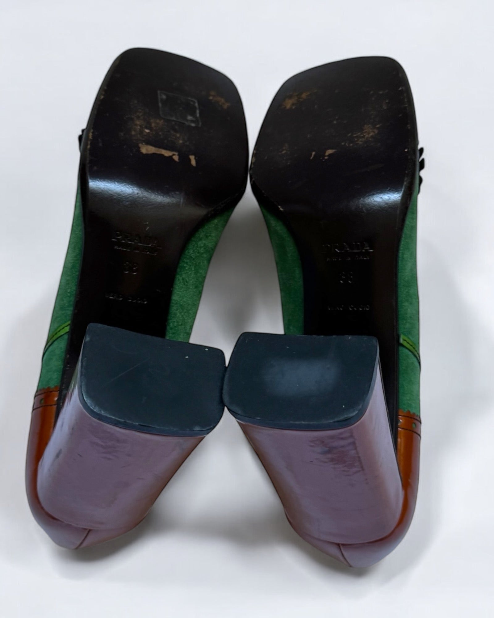 Prada Patent Leaf Pumps, FW 1999
