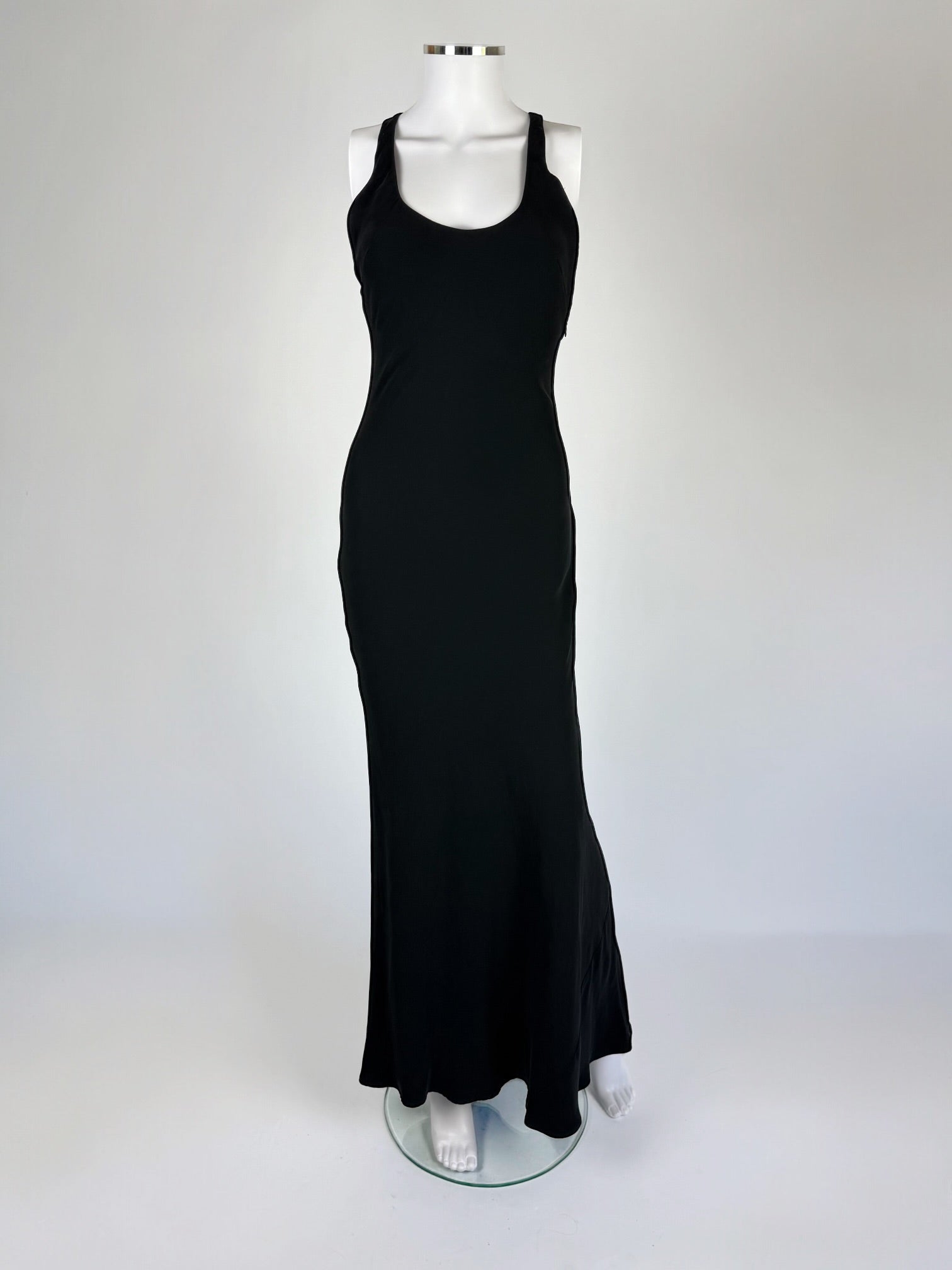 Ralph Lauren Silk Leather Strap Gown, FW 2001