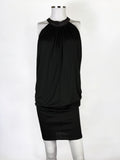 Alexander McQueen Jersey Dress w Leather Collar, 2002