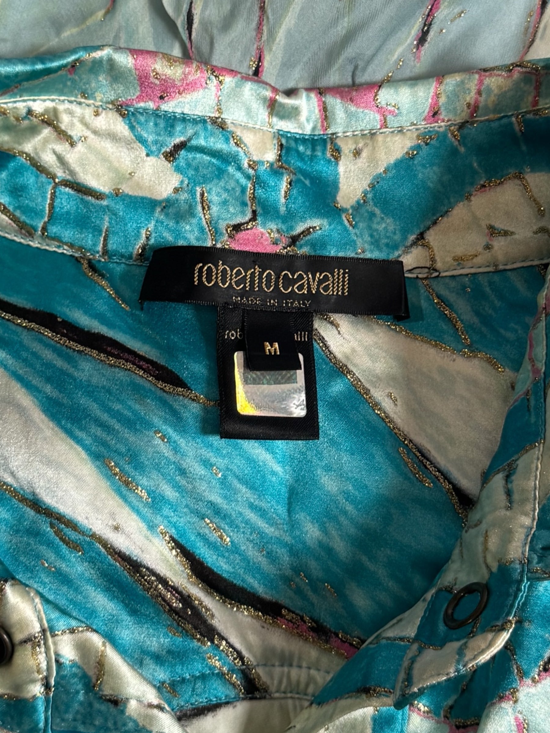 Roberto Cavalli Silk Kaleidoscope Dress, SS 2004