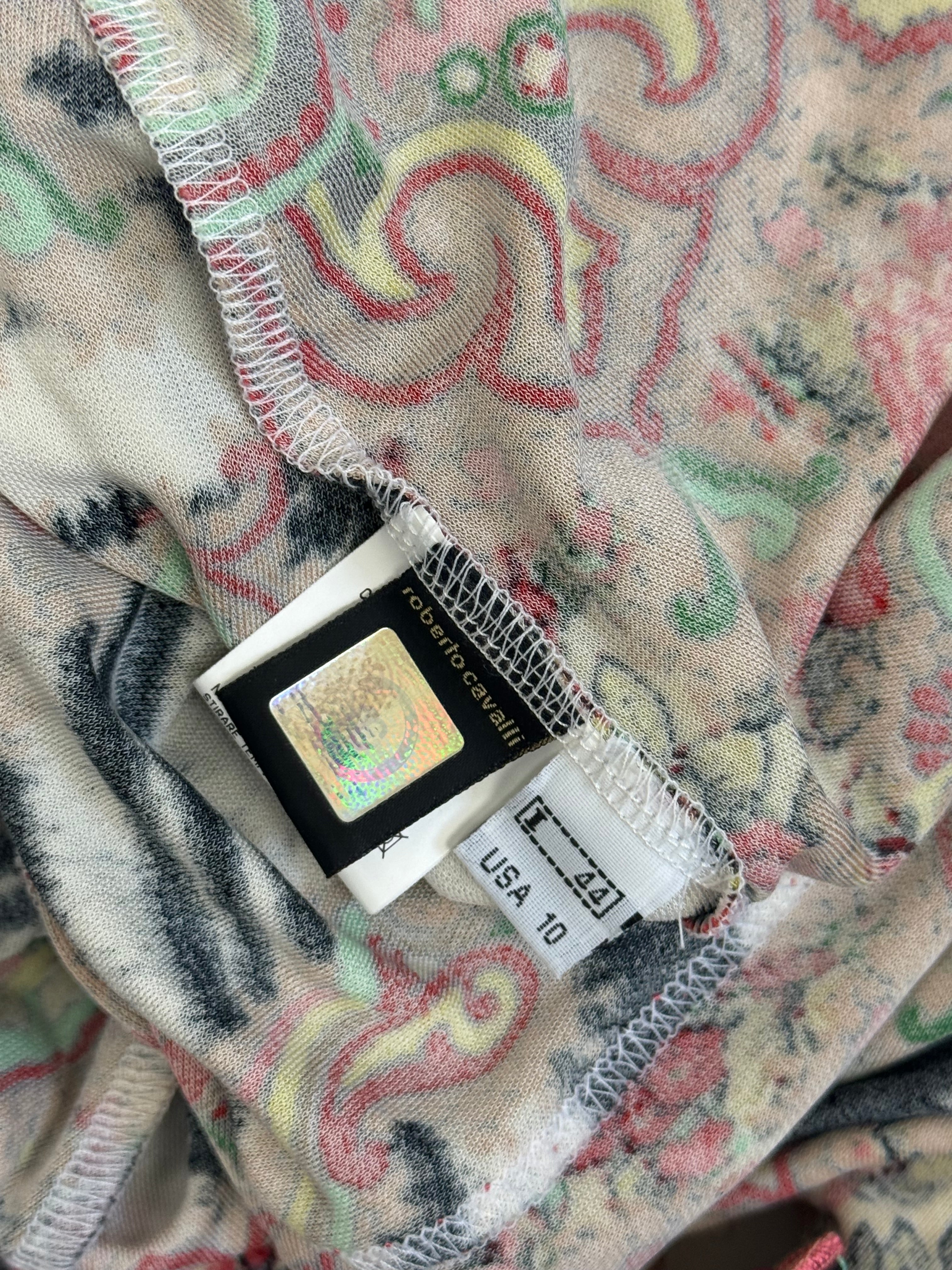 Roberto Cavalli Animal Patchwork Print Gown, c. 2000s