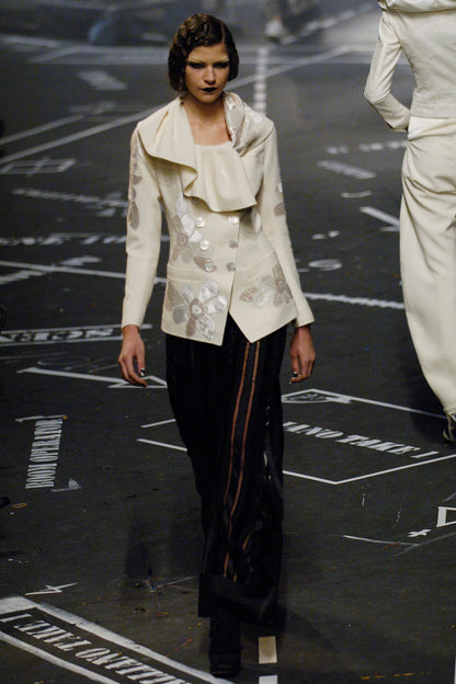 John Galliano Cream Flower Jacket, FW 2005