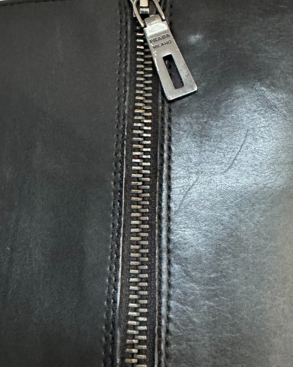 Prada Sport Black Leather Knee High Boots, c. 2000s