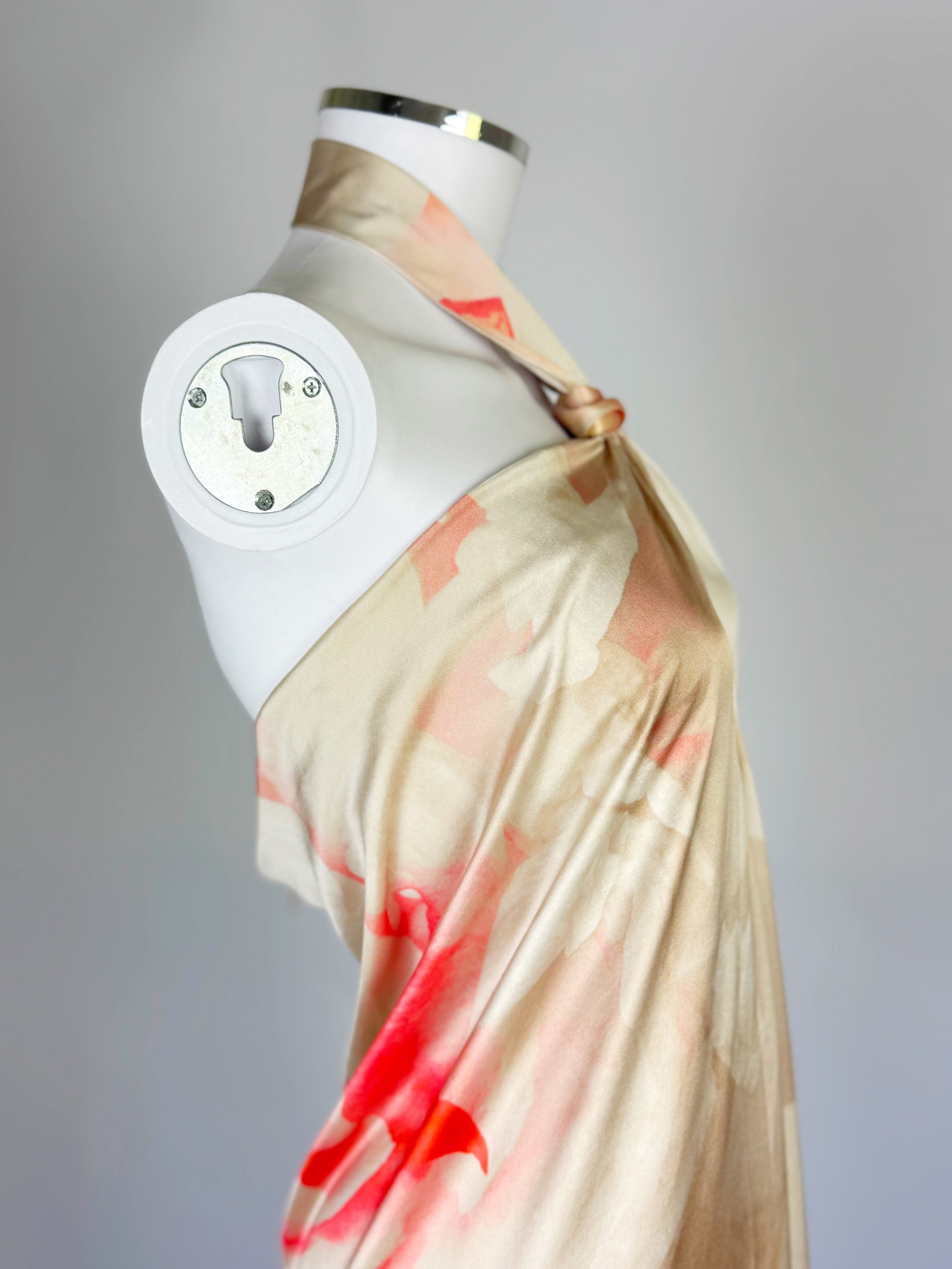 Alexander McQueen Silk Floral Halter Dress, 2010
