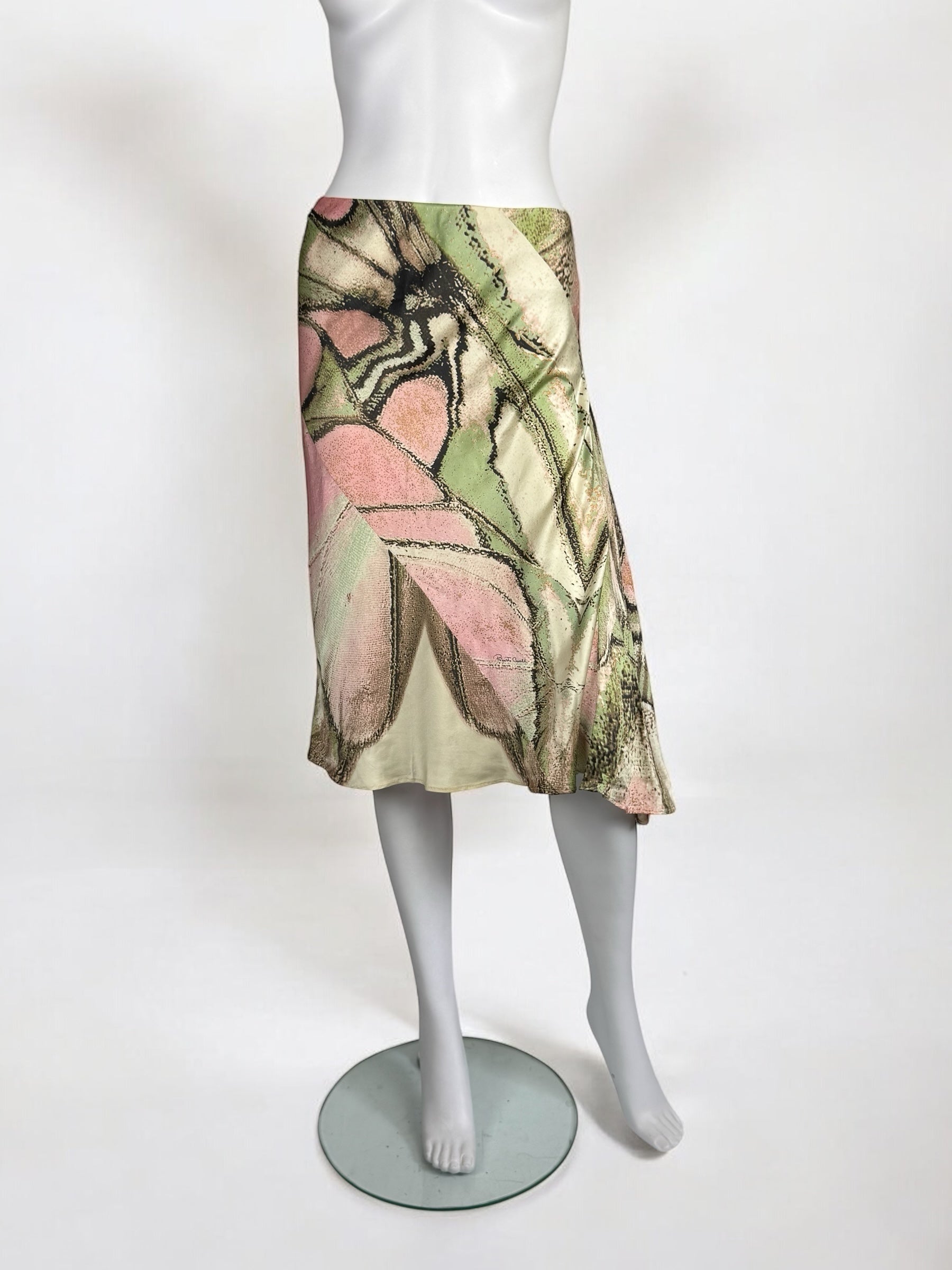 Roberto Cavalli Silk Abstract Skirt, 2004