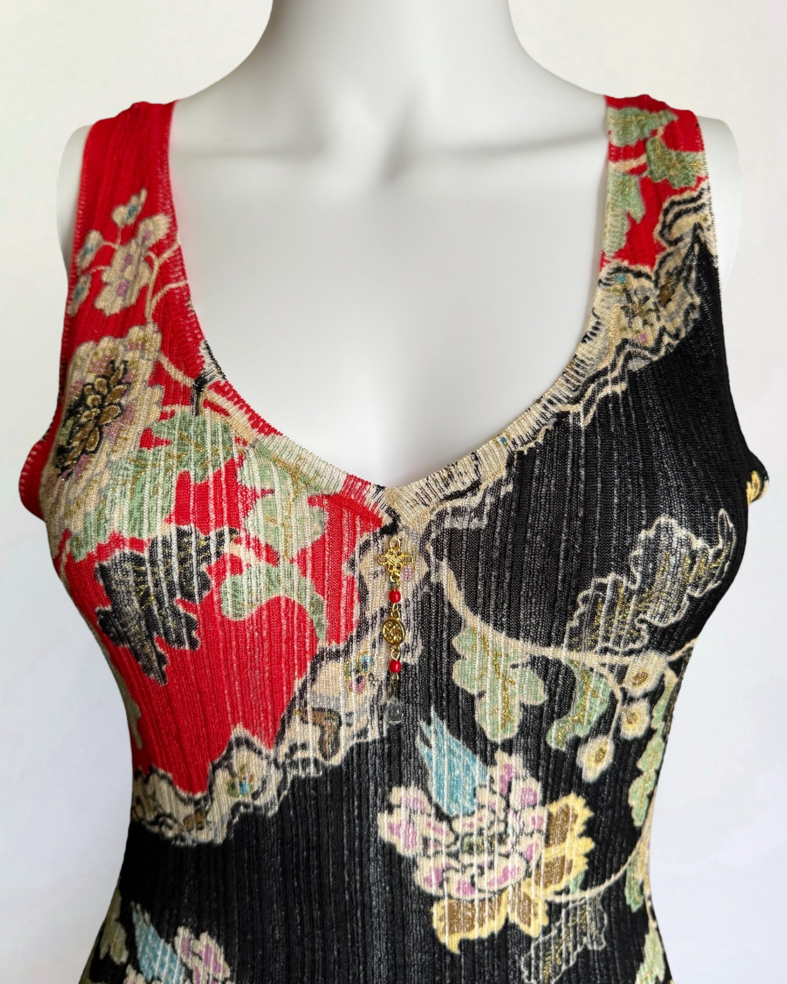 Roberto Cavalli Chinoiserie Silk Tank, SS 2003