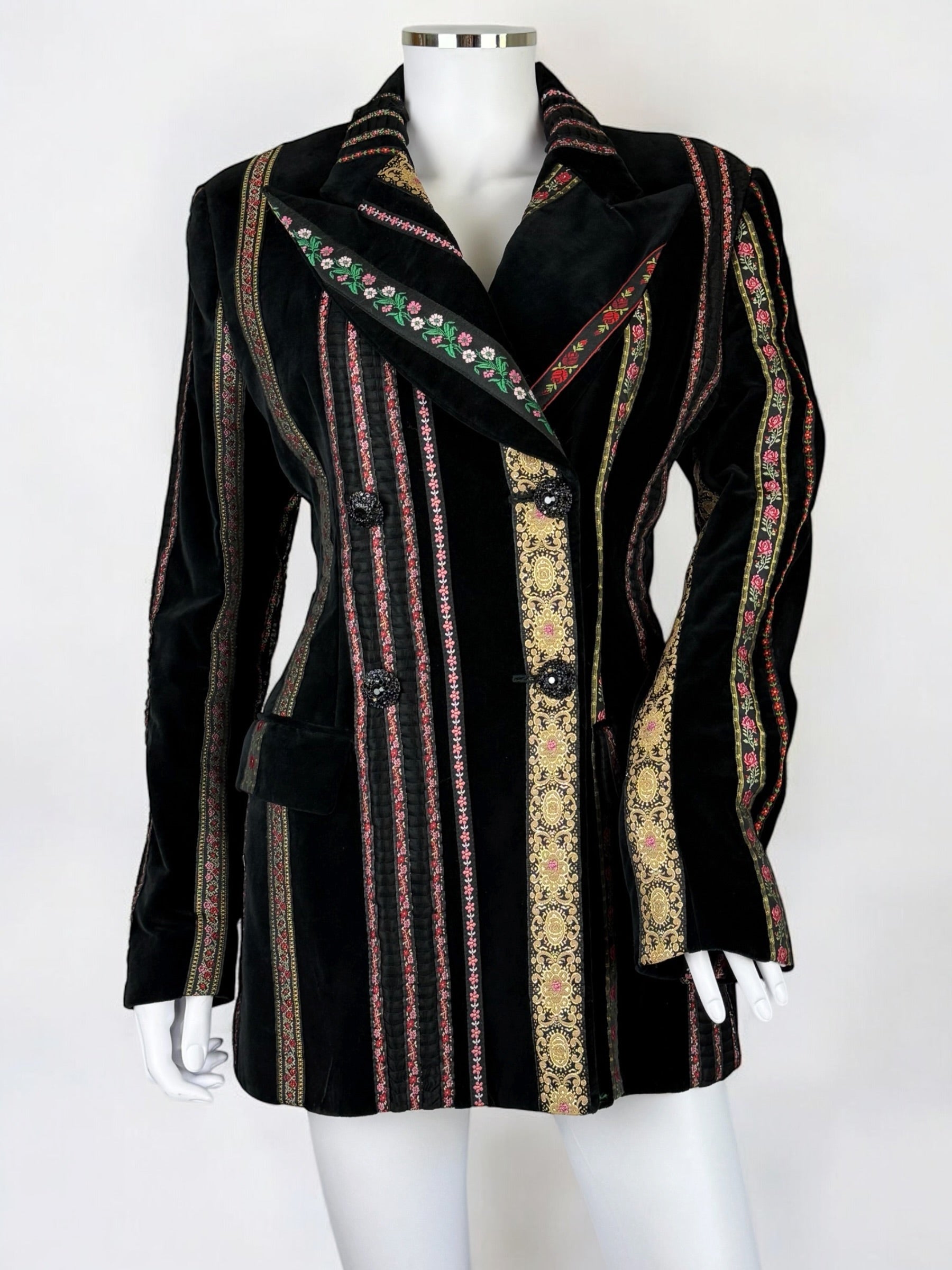 Dolce & Gabbana “Rich Hippie” Velvet Folk Jacket, SS 1993