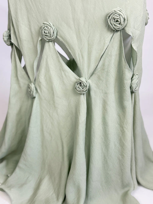 Maria Grachvogel Seafoam Green Silk Gown, c. 2006