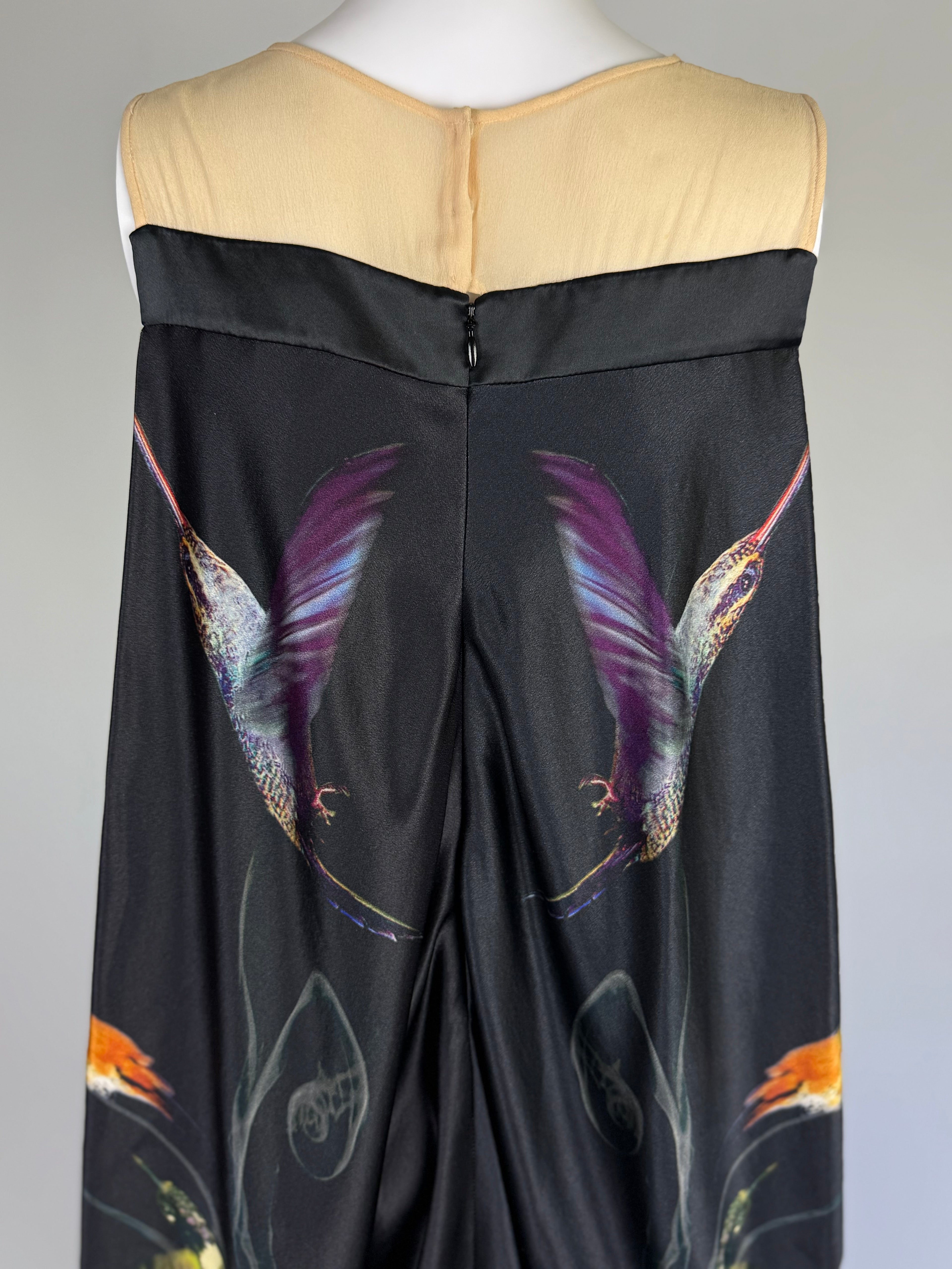 Alexander McQueen Silk Hummingbird Dress, 2008
