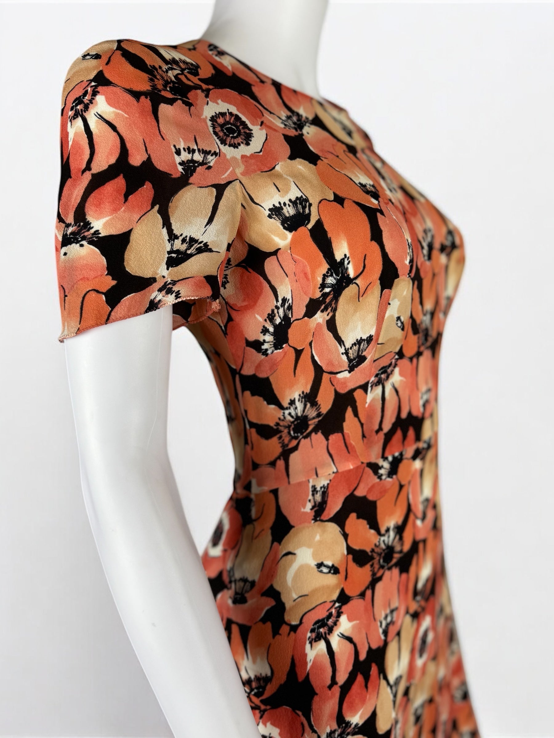 Prada Silk Poppy Dress, FW 2000