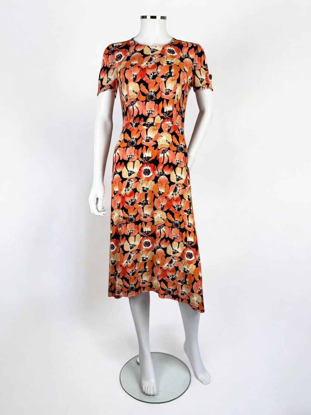 Prada Silk Poppy Dress, FW 2000