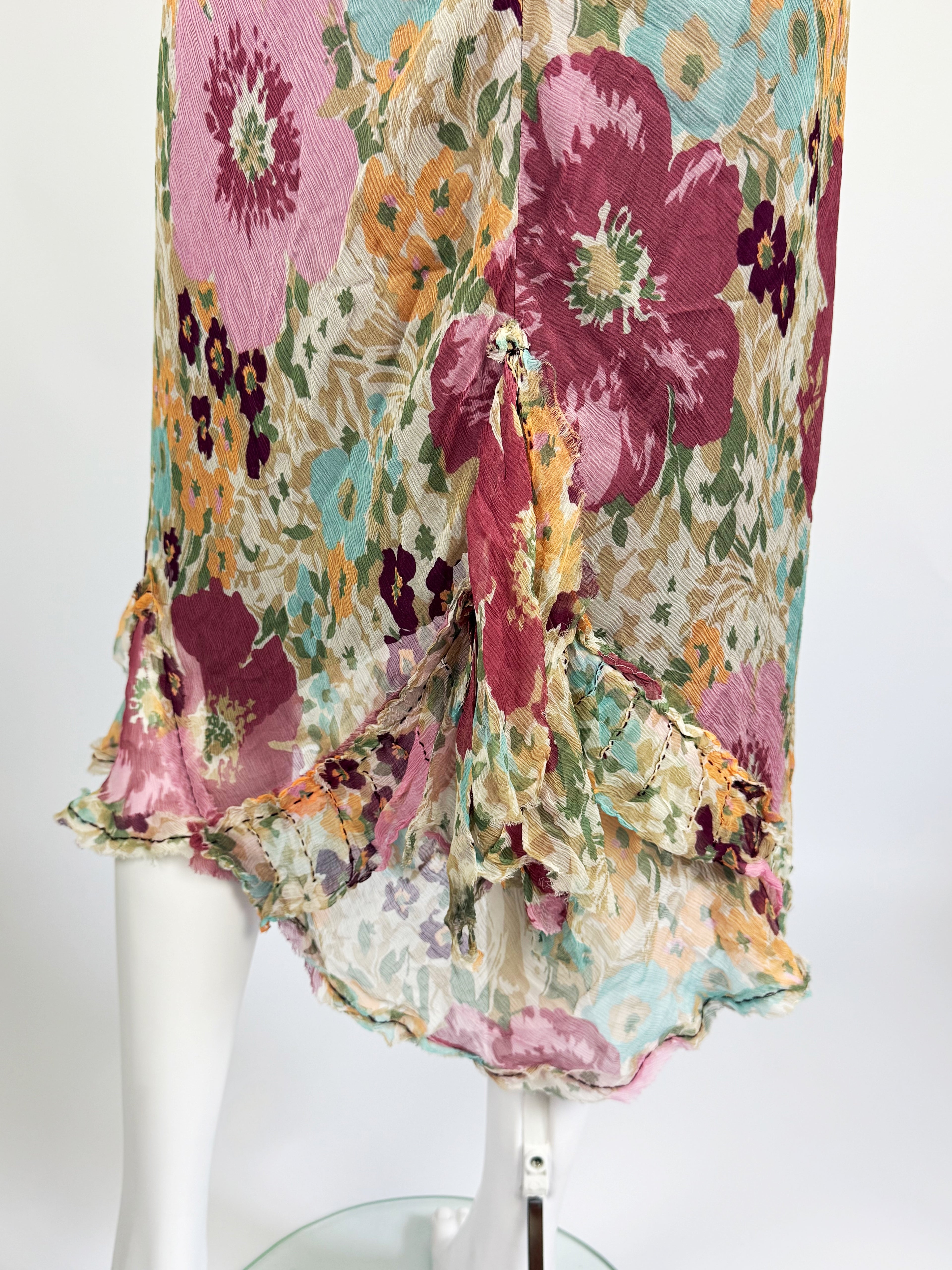Ermanno Scervino Silk Floral Dress, SS 2005