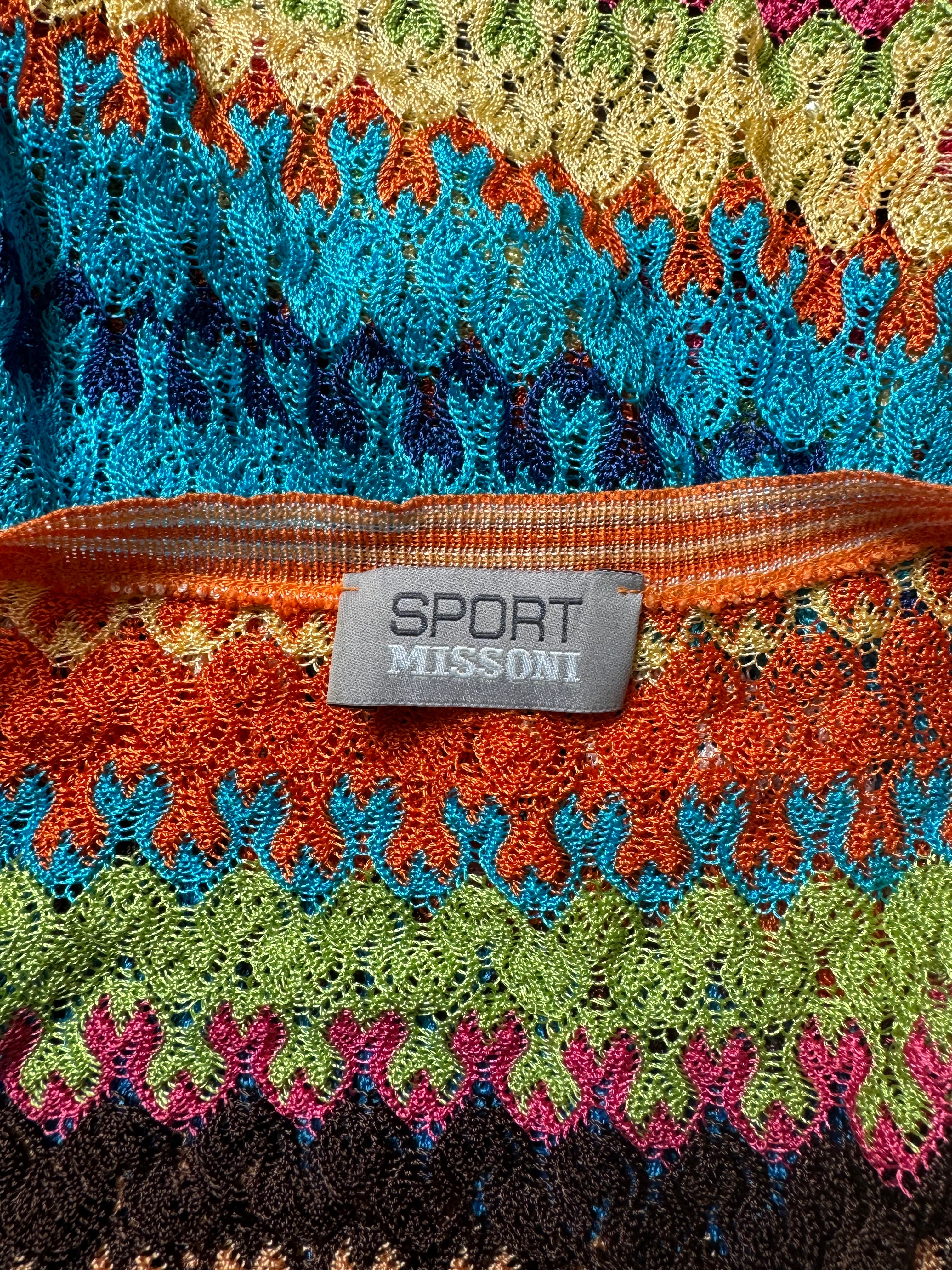 Missoni Multicolour Open Knit Mini Dress, c. 1990s