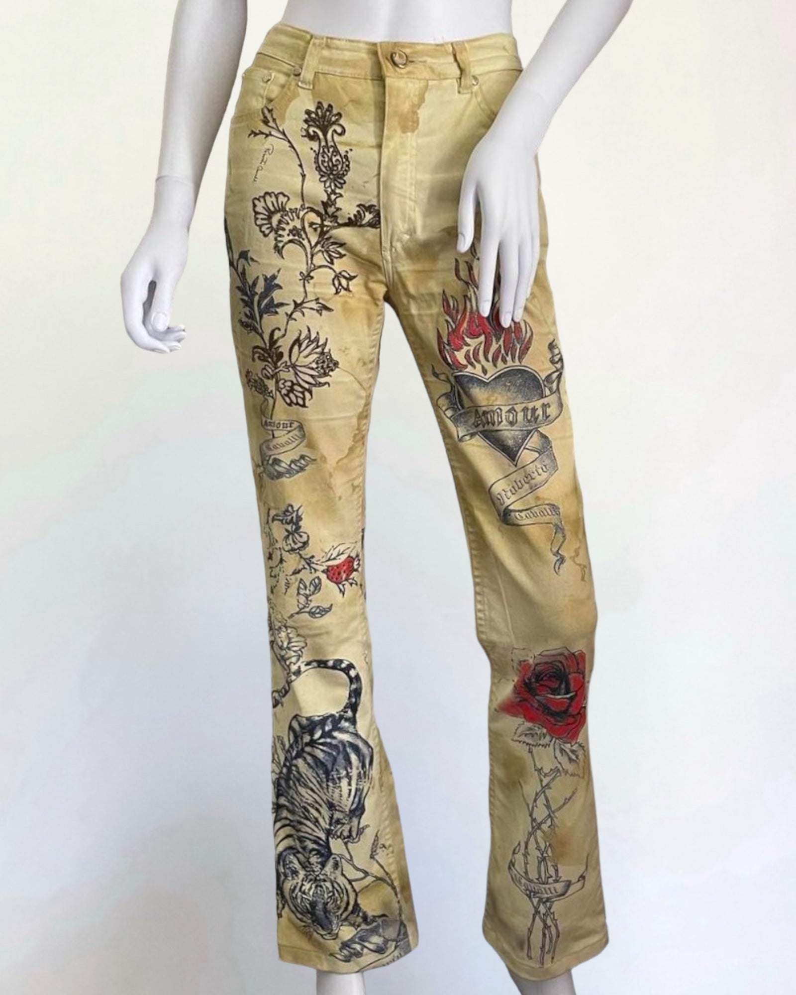 Roberto Cavalli Tattoo Jeans, SS 2003