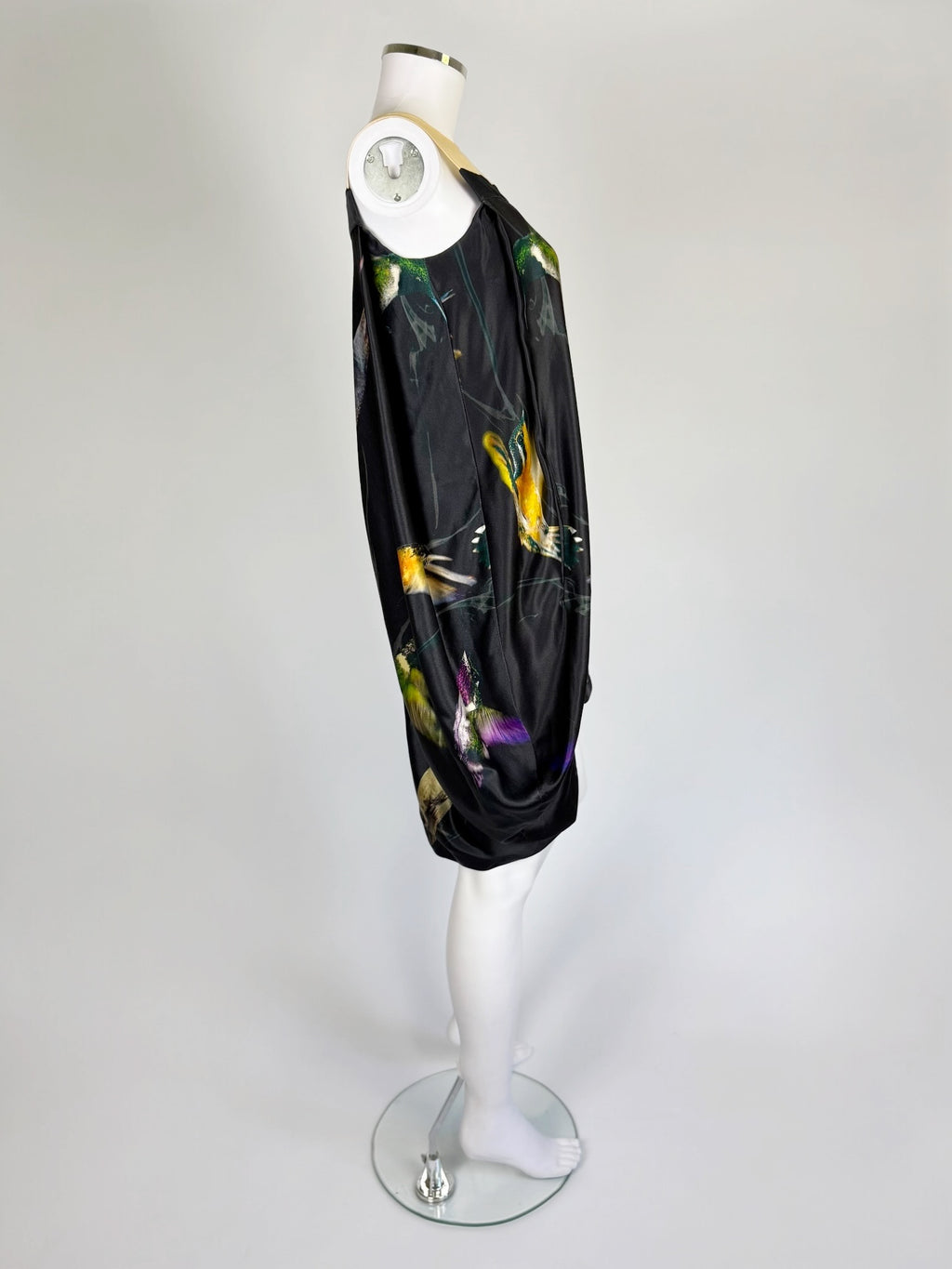 Alexander McQueen Silk Hummingbird Dress, 2008
