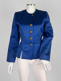 Yves Saint Laurent Rive Gauche Cotton Satin Jacket, c. Late 1980s