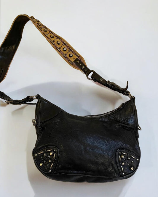 Miu Miu Leather Studded Handbag, c. 2000s