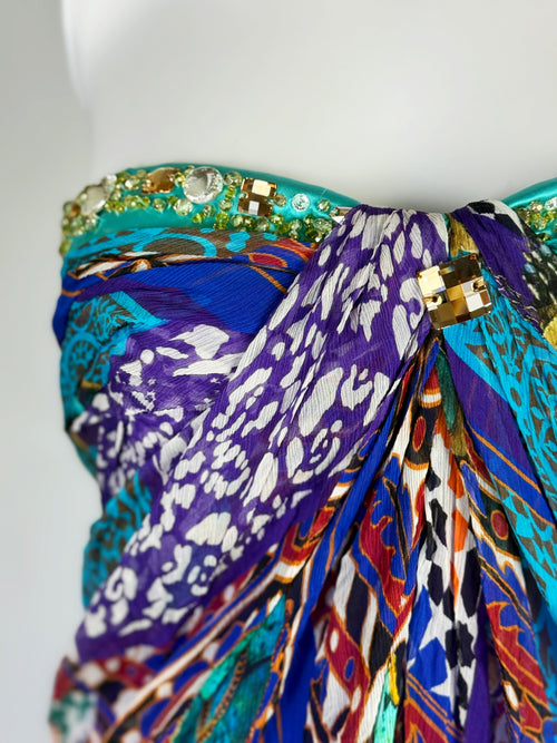Blumarine Silk Gown Ensemble, c. 2010s