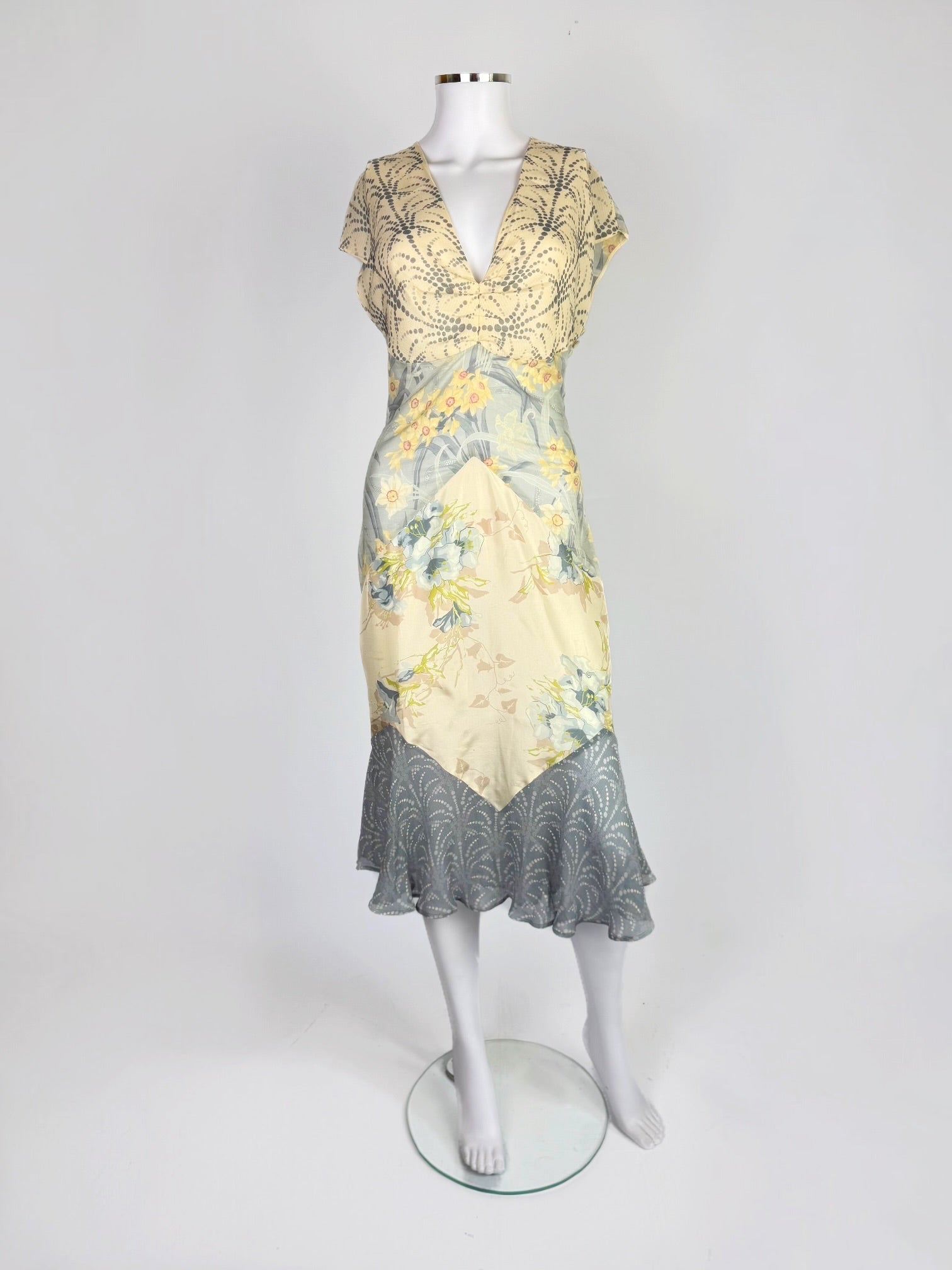 Chloé by Stella McCartney Silk Floral Patchwork Dress, SS 2000