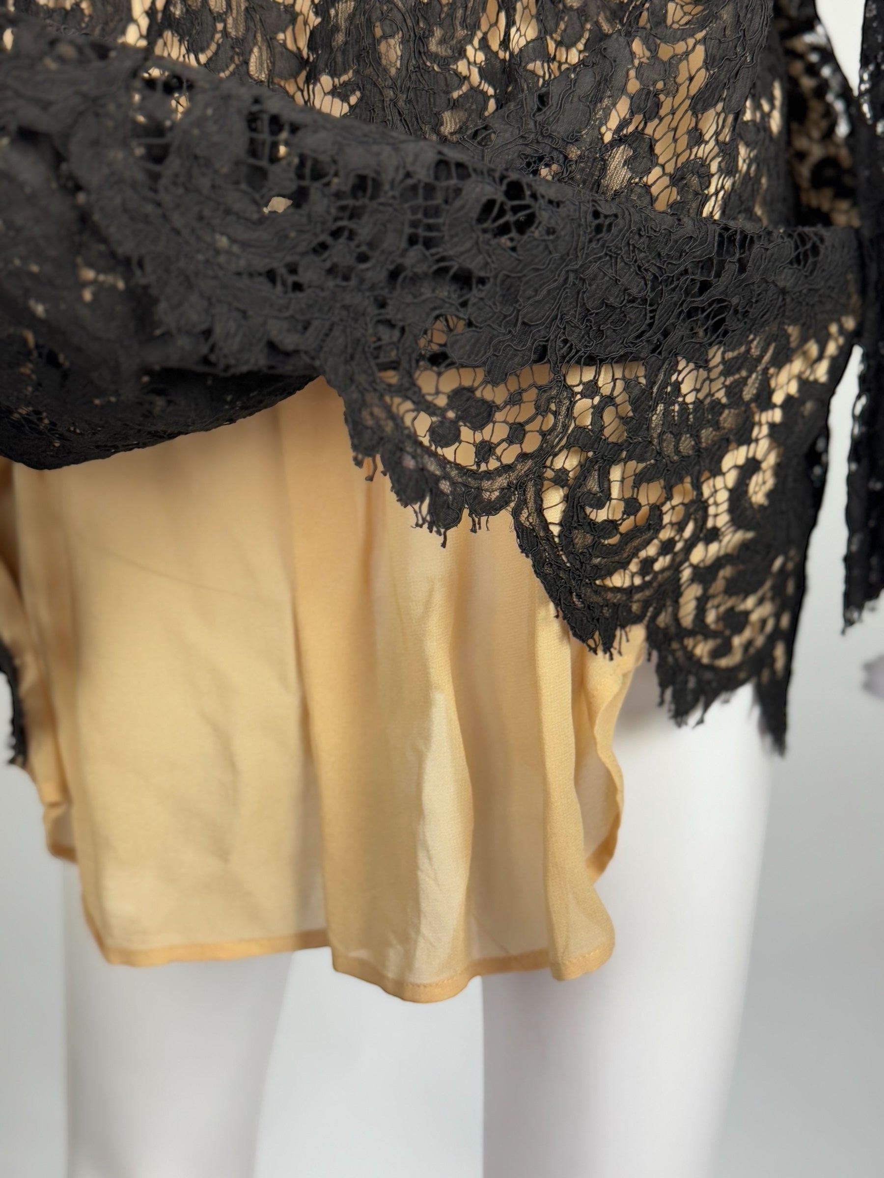 Gucci by Tom Ford Black Lace Babydoll Dress, SS 1996