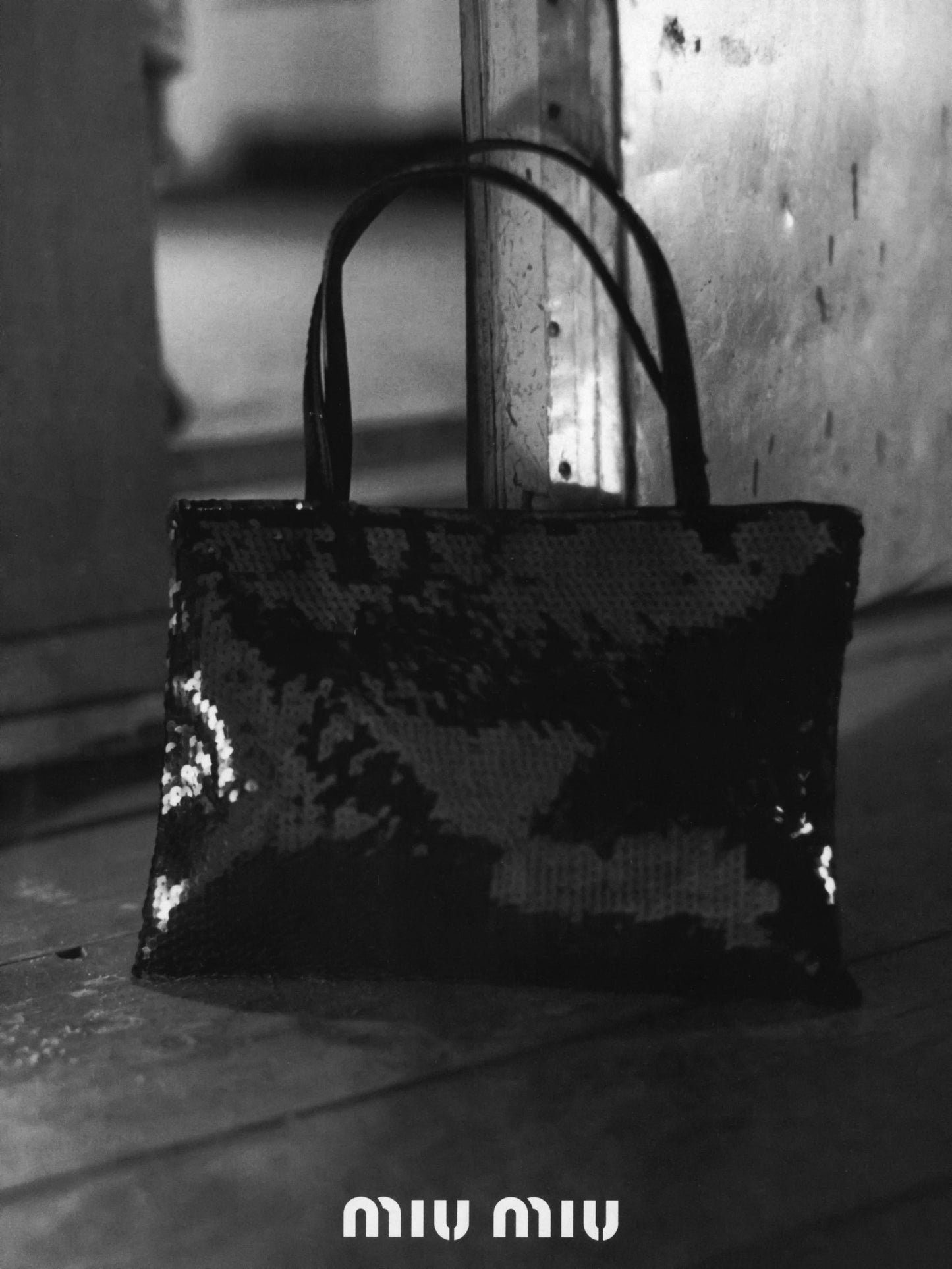 Miu Miu Black Sequin Bag, FW 1997