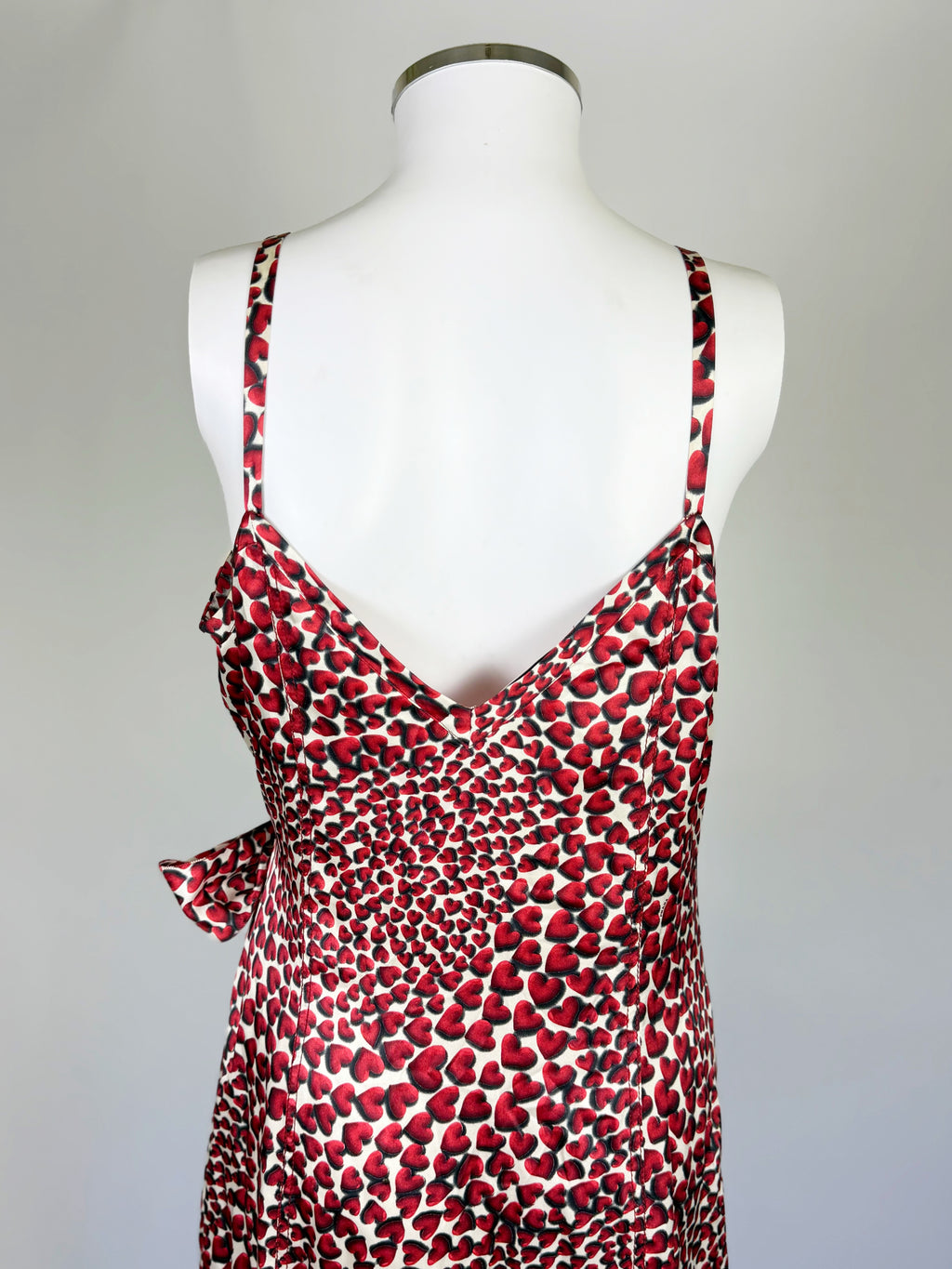 Prada Silk Heart Print Dress, SS 2000