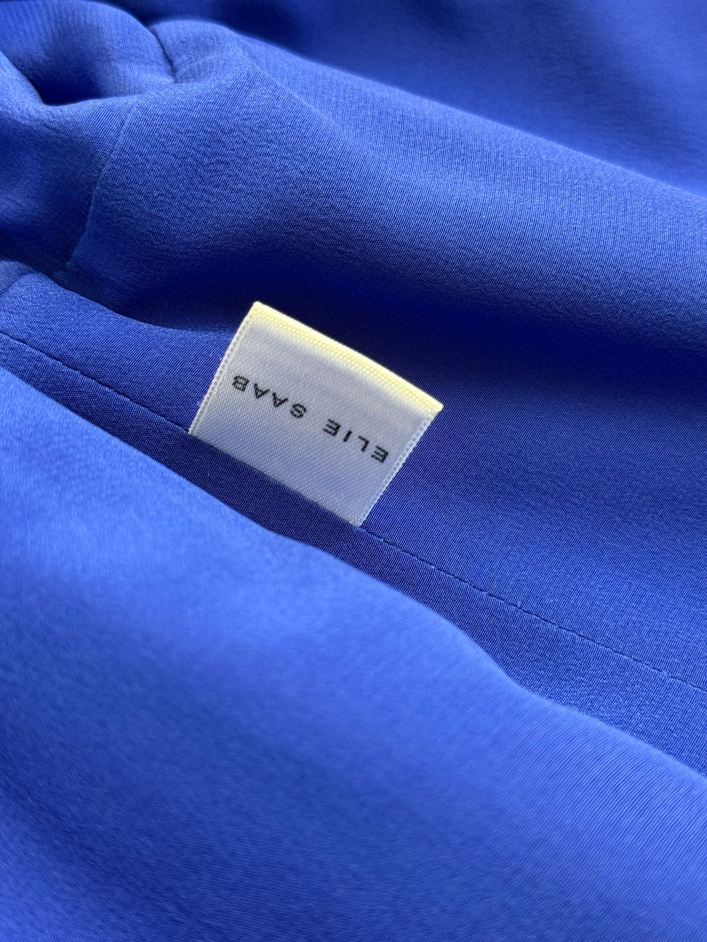 Elie Saab Silk Blue Strapless Dress, SS 2008