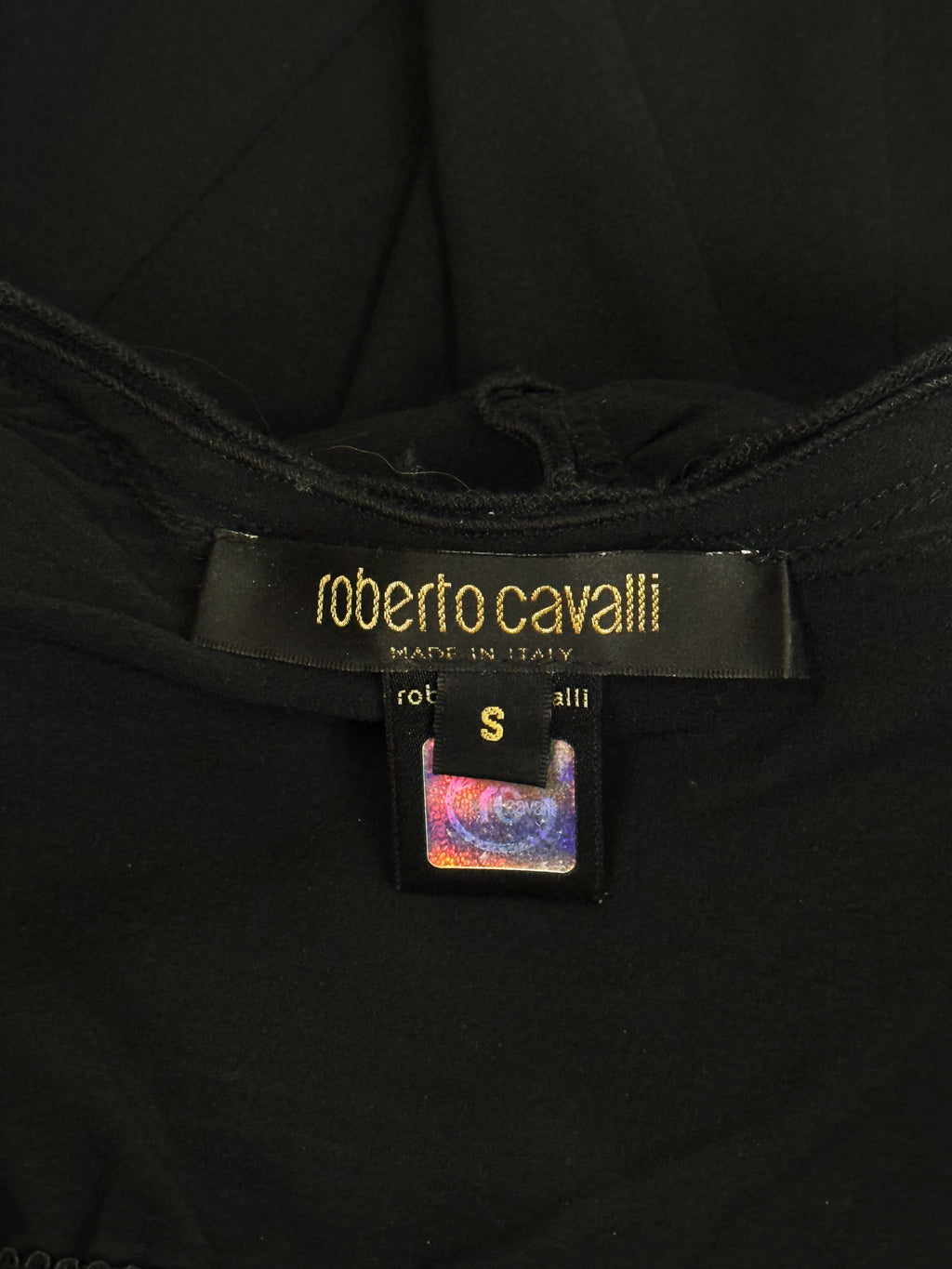 Roberto Cavalli Black Silk Corset Dress, 2003