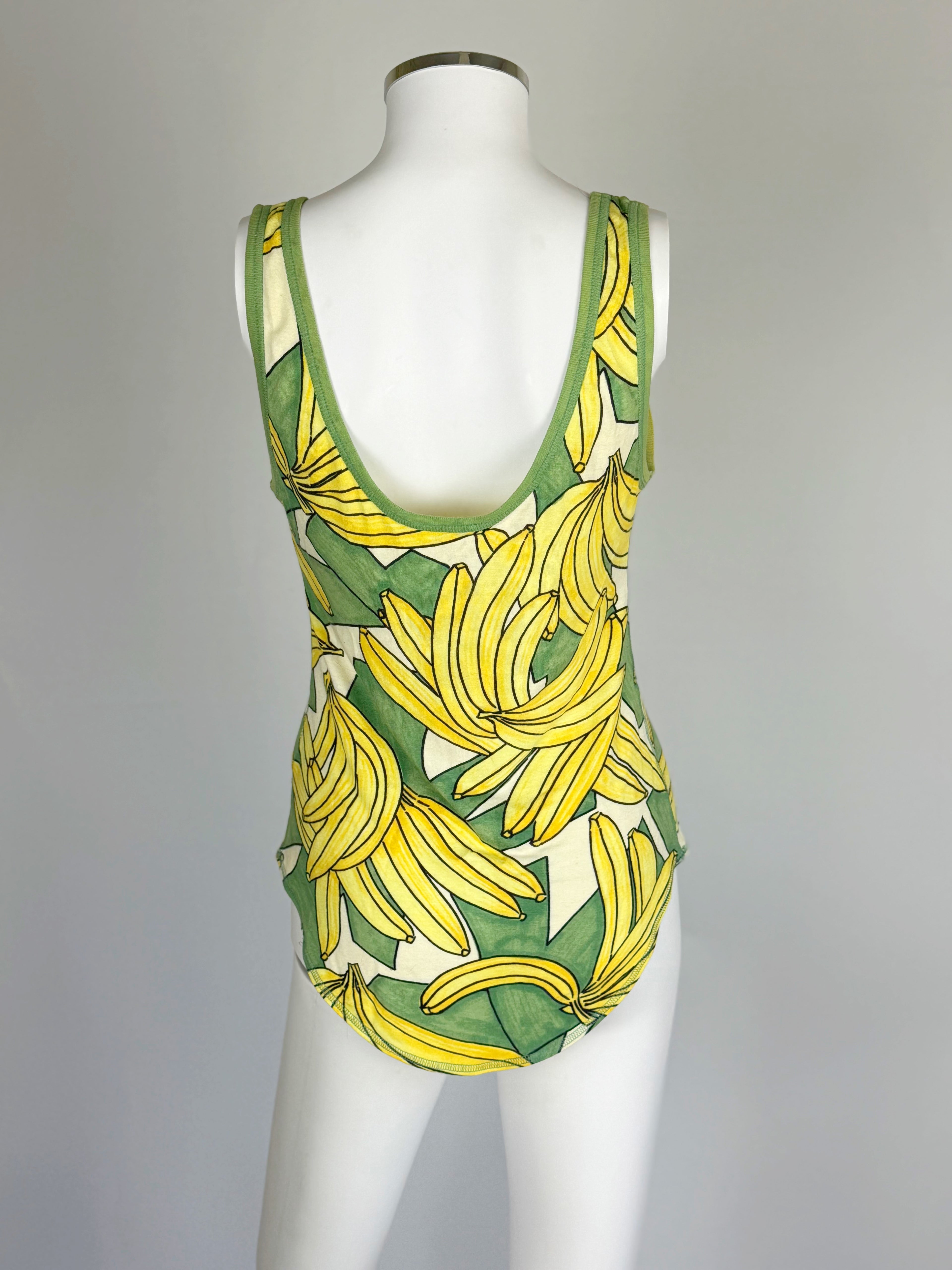 Chloé by Phoebe Philo Banana Print Top, SS 2004