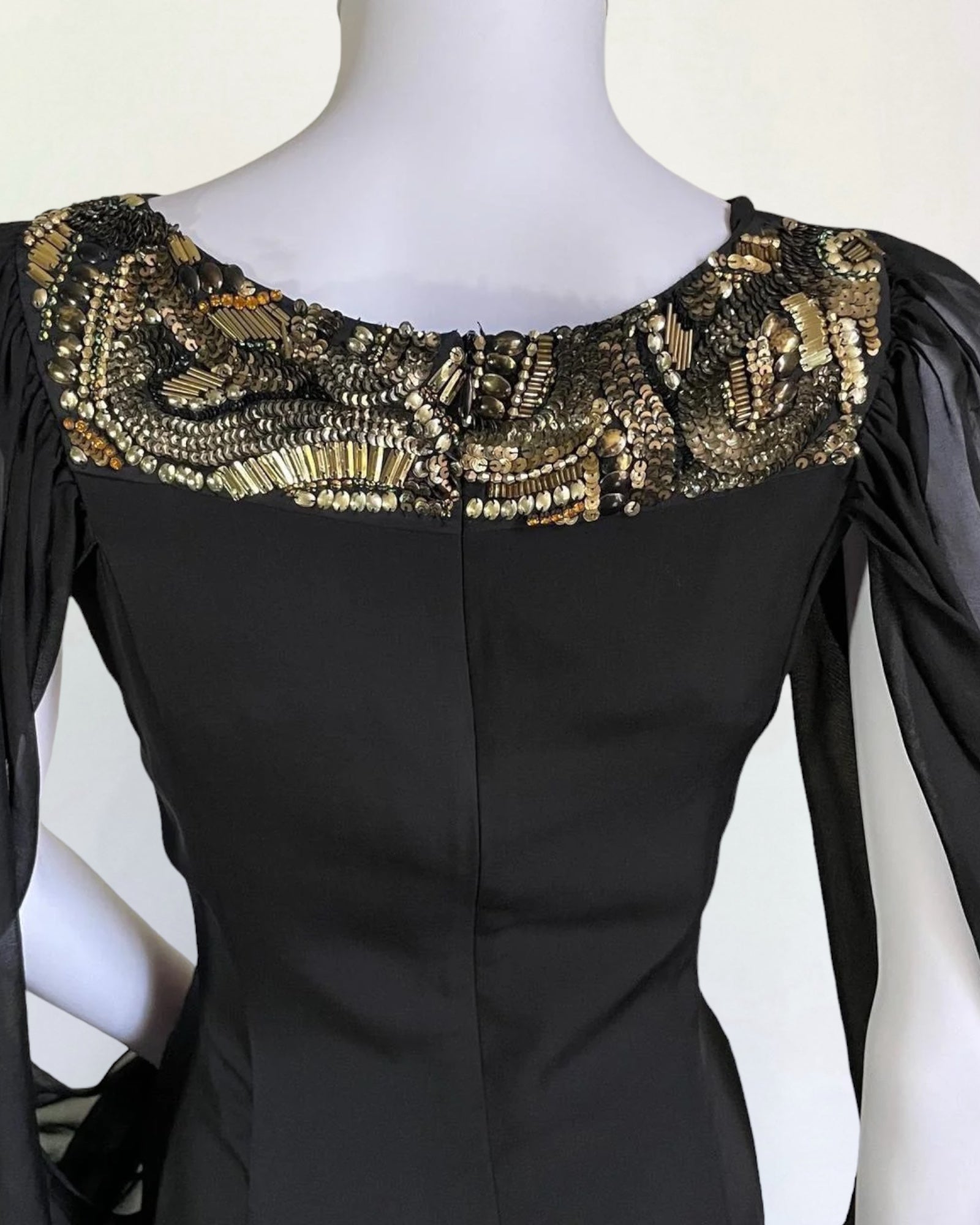 Dries Van Noten Black Silk Cocktail Dress, Contemporary