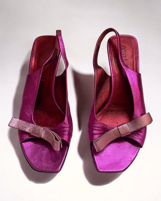 Miu Miu Pink Bow Sandals, SS 2000