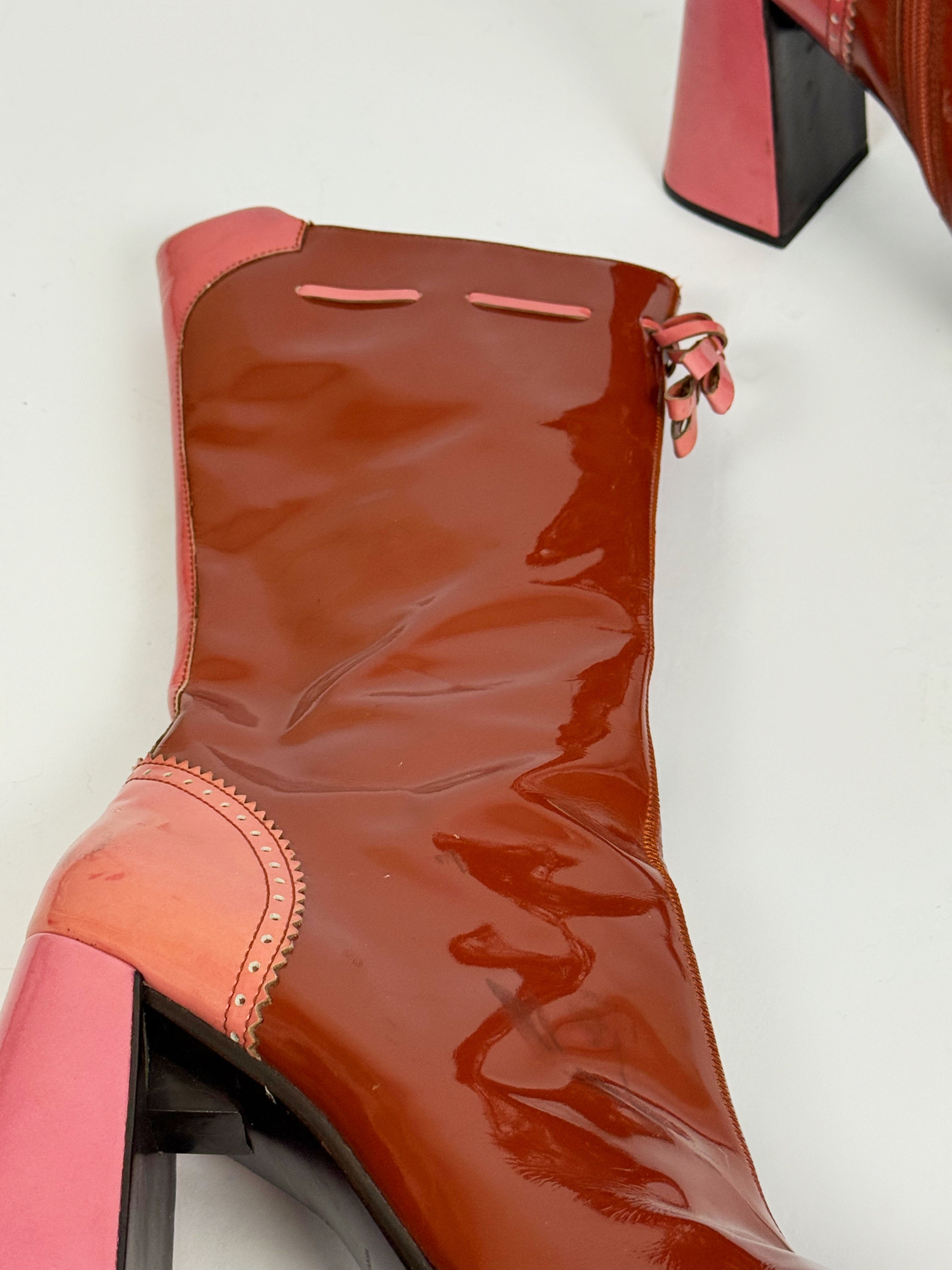 Prada Patent Boots, FW 1999