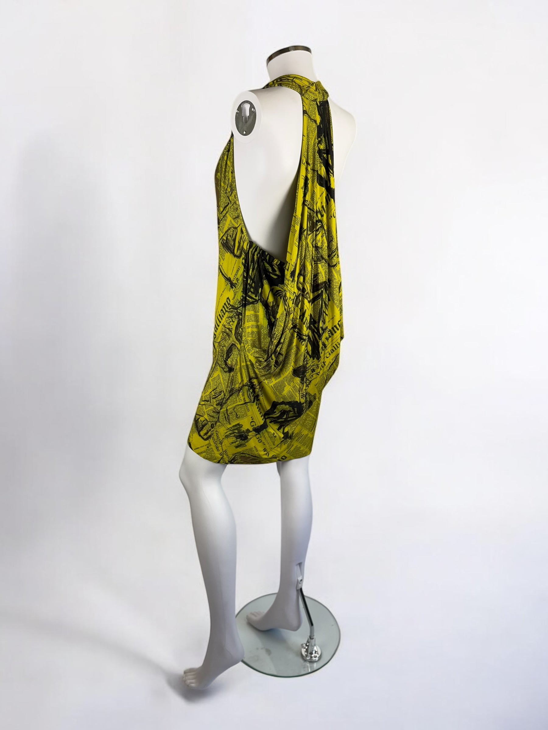 John Galliano Gazette Plunging Mini Dress, 2010