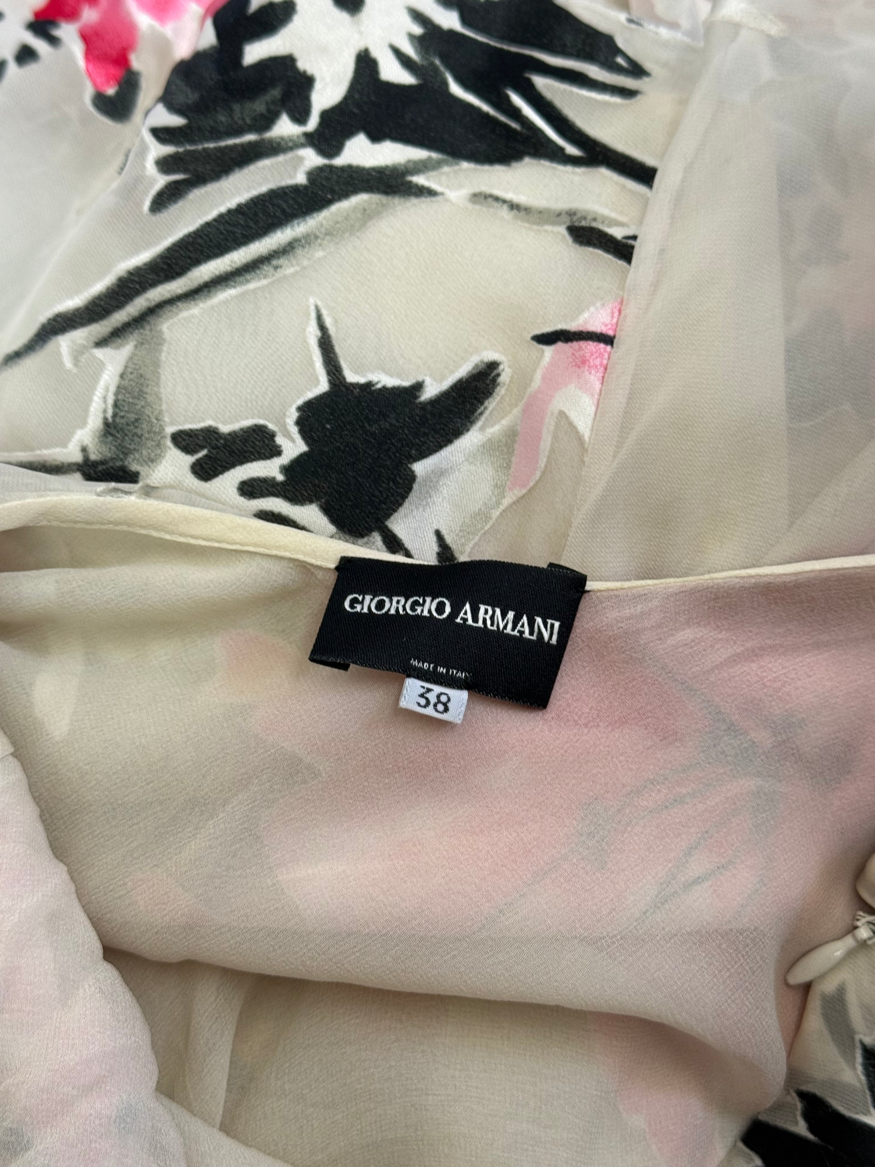 Giorgio Armani Silk Floral Gown, 2005